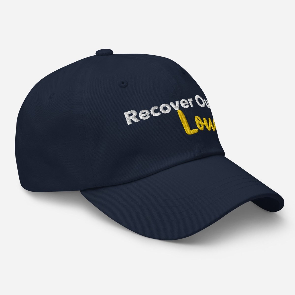 Recover Out Loud Dad Hat - Adjustable Cotton Baseball Cap for Men & Women - Perfect for Recovery Support, Casual Wear & Outdoor Activities