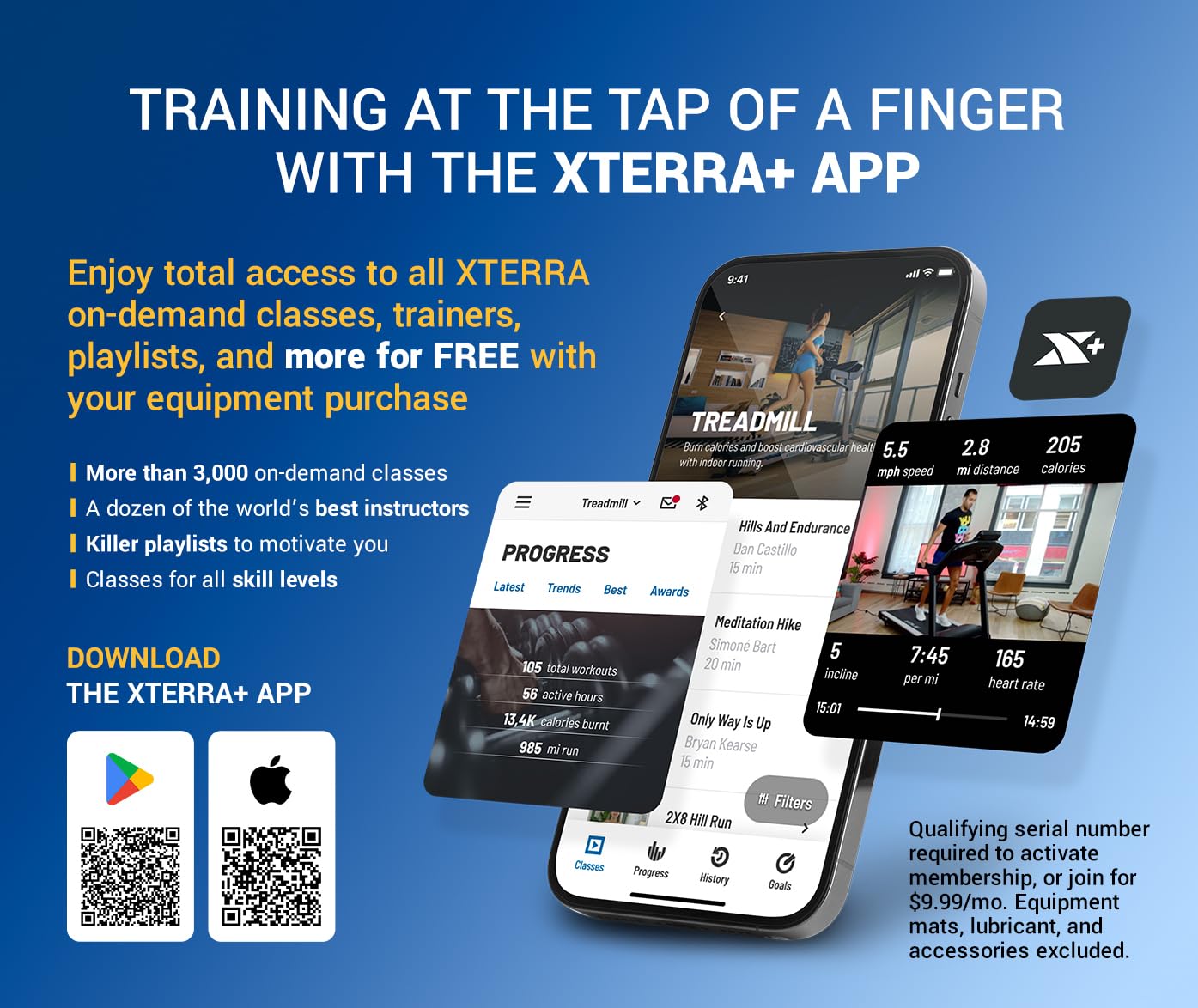 XTERRA Fitness Sport Series Premium Folding Smart Treadmill with Handlebar Speed & Incline Controls - Large XTRASoft Cushioned Running Deck - FTMS Bluetooth & XTERRA+ App Compatible - Perfect for Home Gym, Cardio Workouts & Indoor Running Training