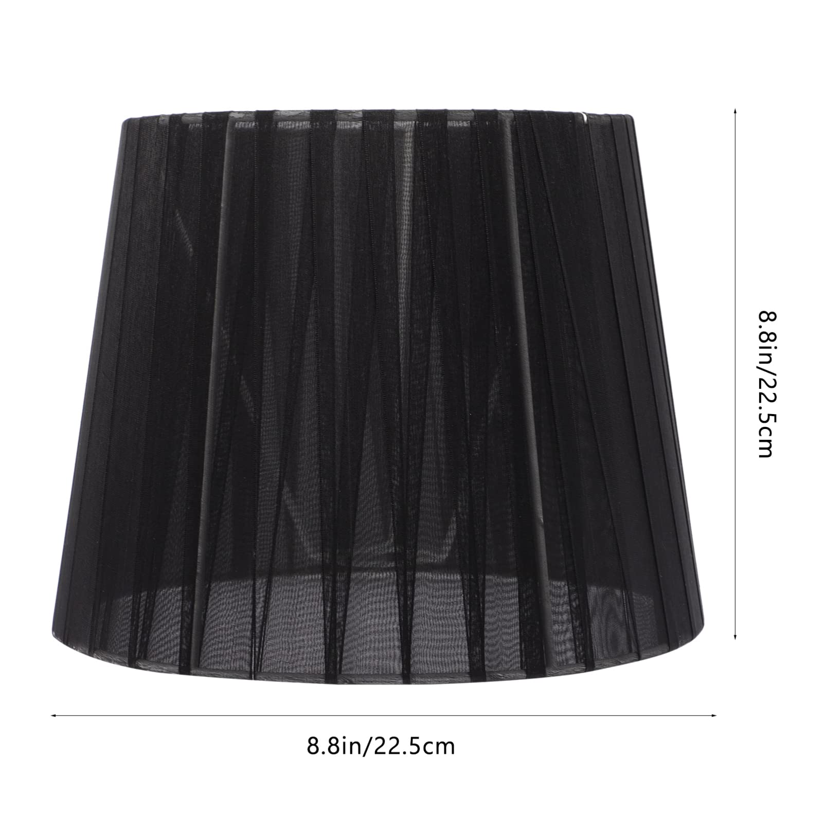 Simple Fabric Lamp Shade - Small Barrel Clip-On Lampshade for Table & Floor Lamps | Perfect for Bedroom, Living Room & Office Lighting Decor