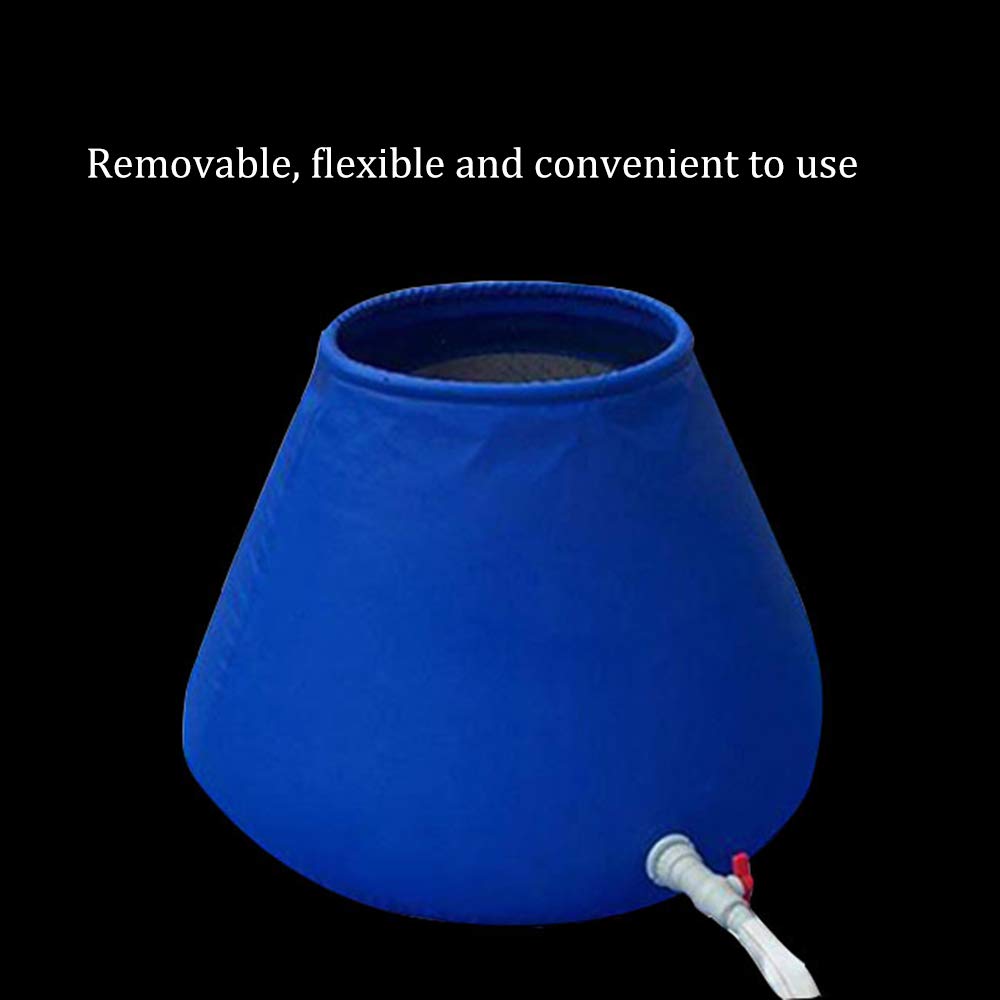 Portable Large Capacity Water Storage Tank - Foldable Emergency Water Bag with Faucet for Outdoor, Camping, Rainwater Collection, Agriculture & Disaster Preparedness | Durable Mobile Water Container for Hiking, RV, Emergency Survival Kits
