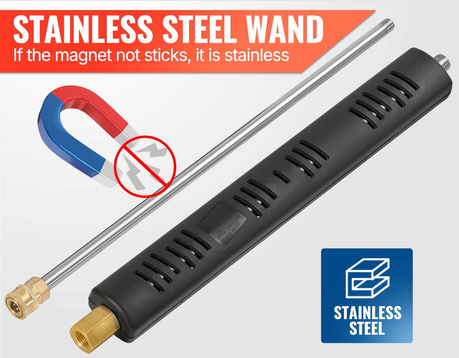 YAMATIC Pressure Washer Gun Wand with Swivel 3/8