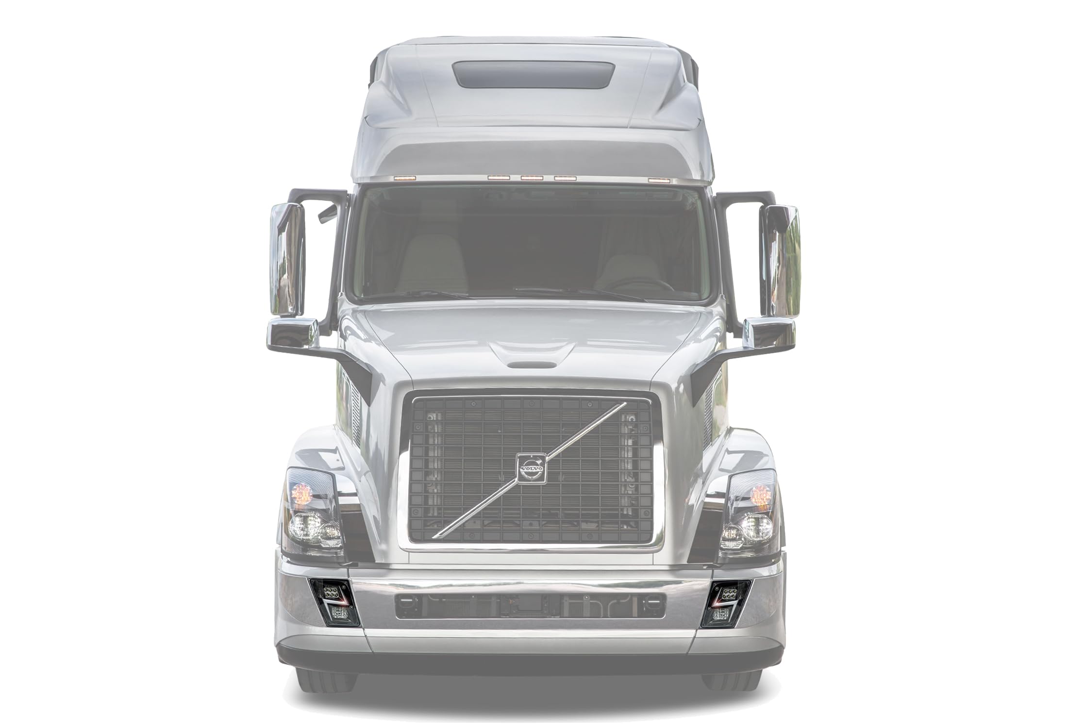 KOZAK BLACK LED Headlight Kit - High Beam & Low Beam Bumper Fog Lights (Pair) - Compatible with Volvo VNL Trucks 2004-2017 Models - Perfect for Night Driving & Off-Road Truck Accessories