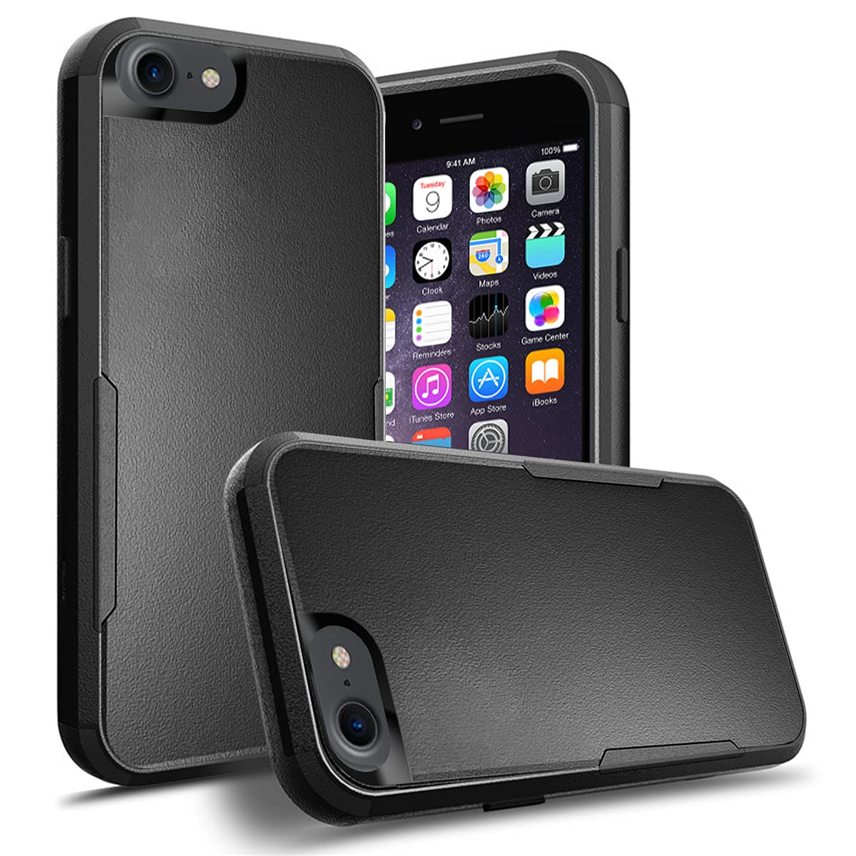 Custom iPhone SE 2020 Phone Case - Shockproof, Scratch-Resistant, 3-Layer Protective Cover with Multi-Photo Personalization | Perfect Gift for Birthday, Anniversary & Daily Protection (Black)