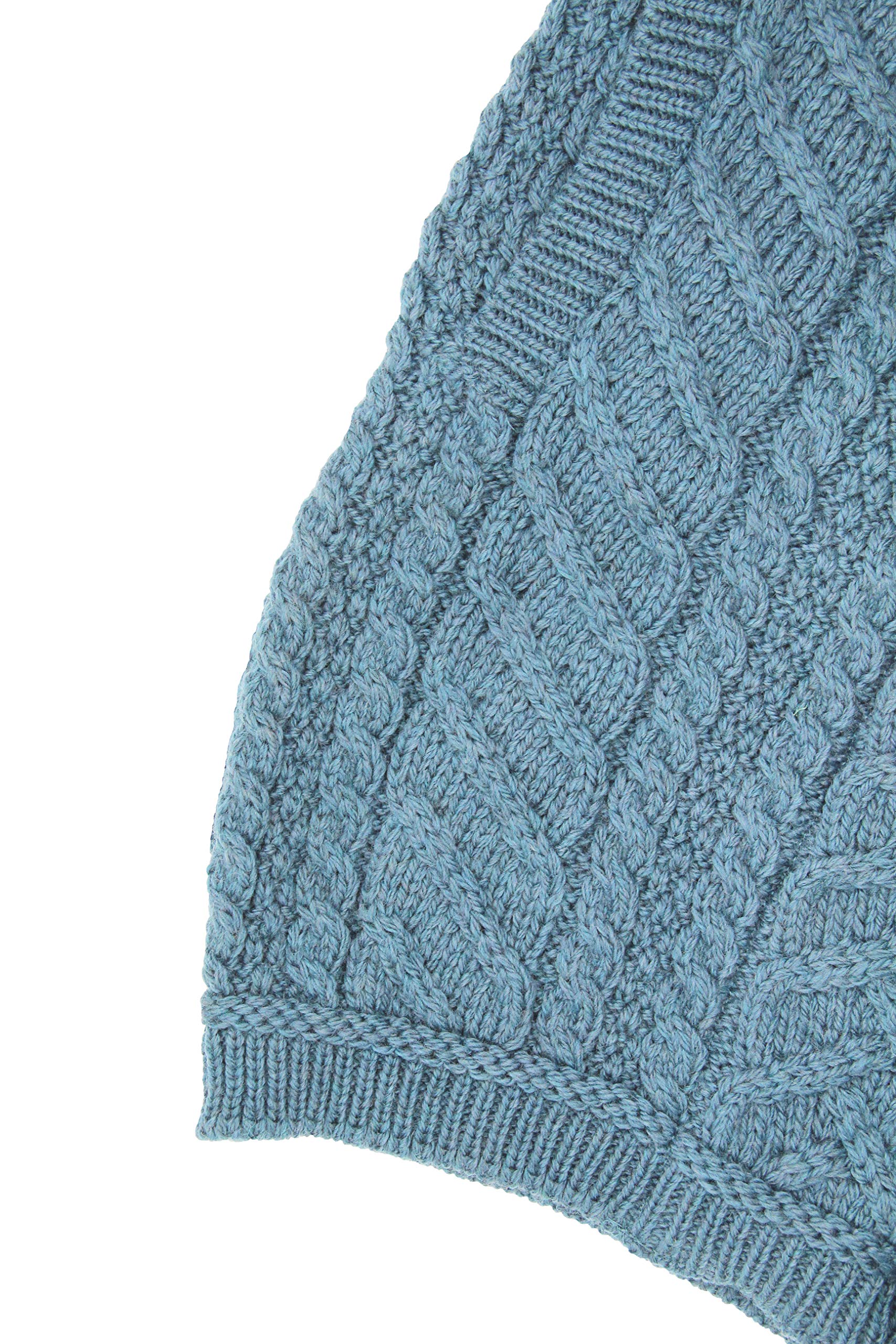 Aran Crafts Women's Edge to Edge Cardigan Coat - 100% Super Soft Merino Wool Sweater for Fall & Winter - Cozy Knit Wrap for Office, Travel & Casual Wear