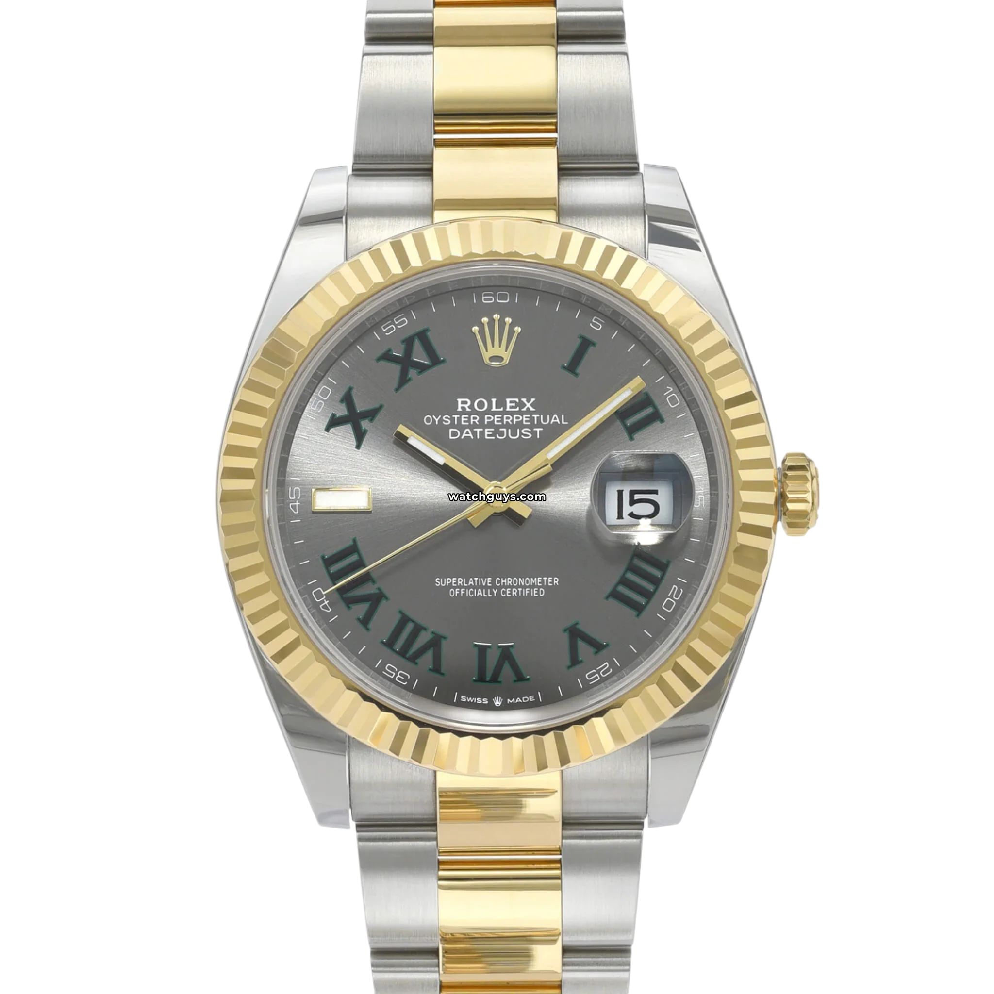 Rolex Datejust 126333 Wimbledon Oyster Watch - Luxury Stainless Steel & Gold Men's Timepiece for Business, Gifting & Special Occasions