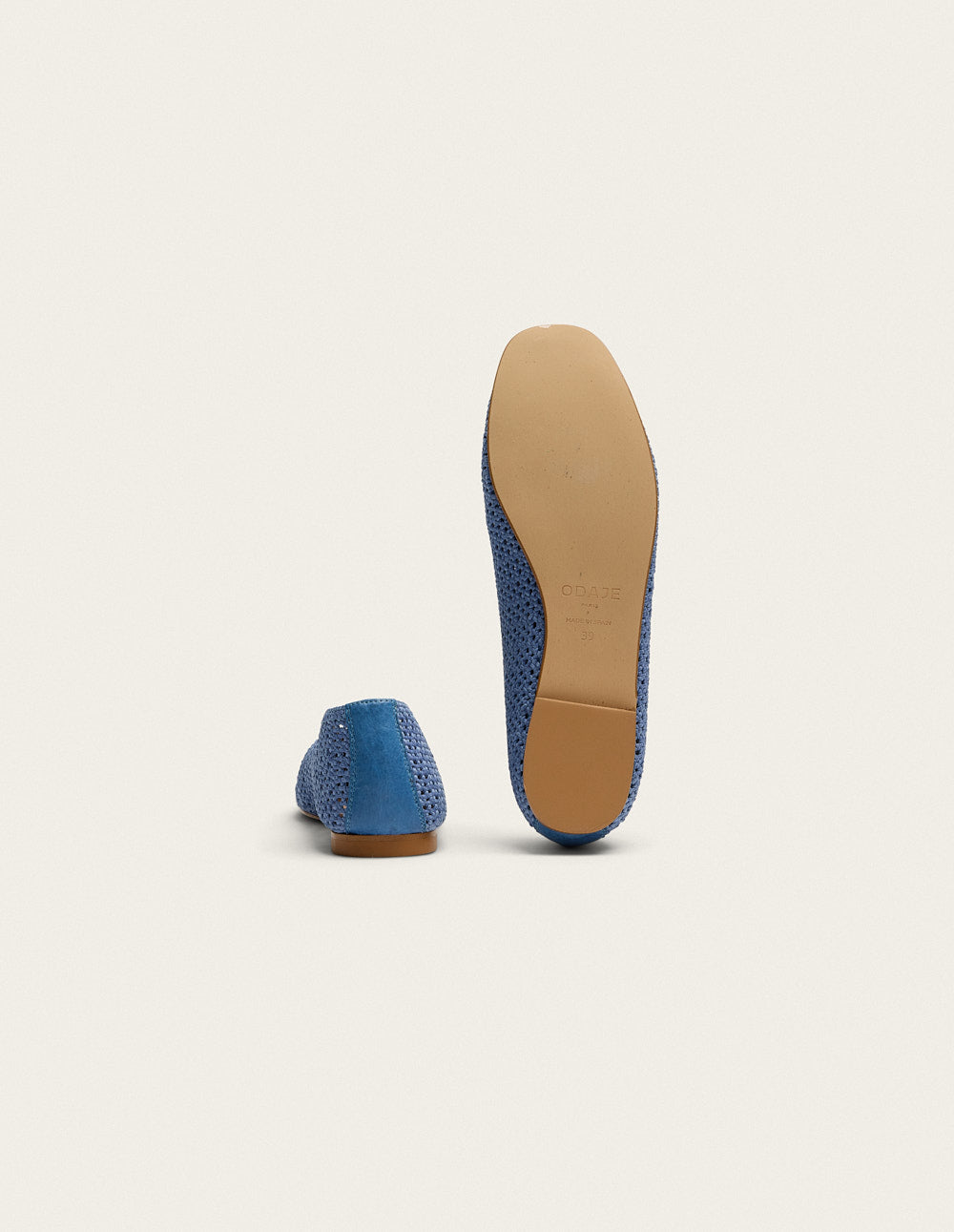 Ballerines Mahi Braided Blue - Comfortable Women's Flats for Casual Wear, Office & Everyday Outfits
