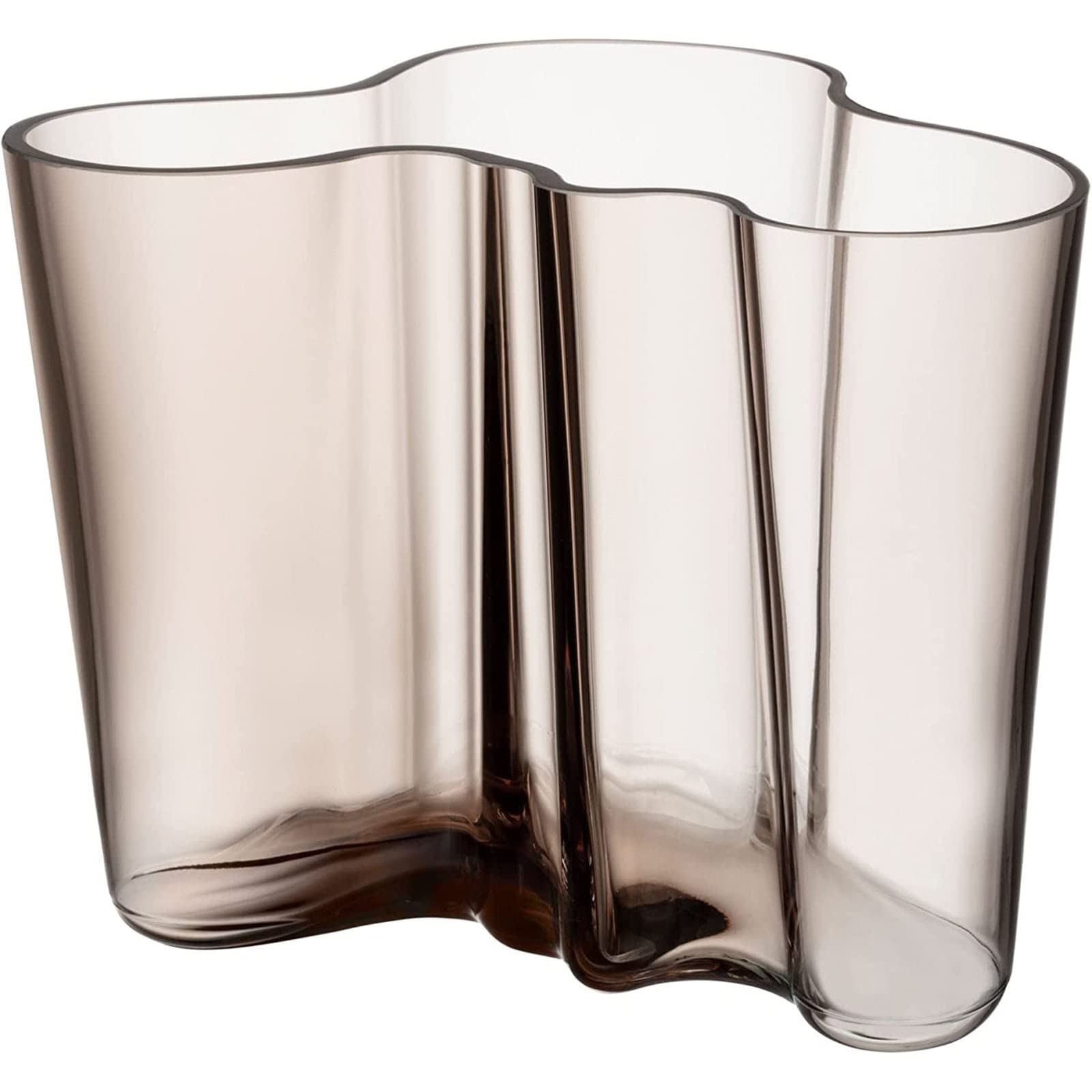 Iittala 1051436 Alvar Aalto Collection Crystal Glass Vase - Elegant Scandinavian Home Decor for Living Room, Dining Table & Wedding Centerpieces
