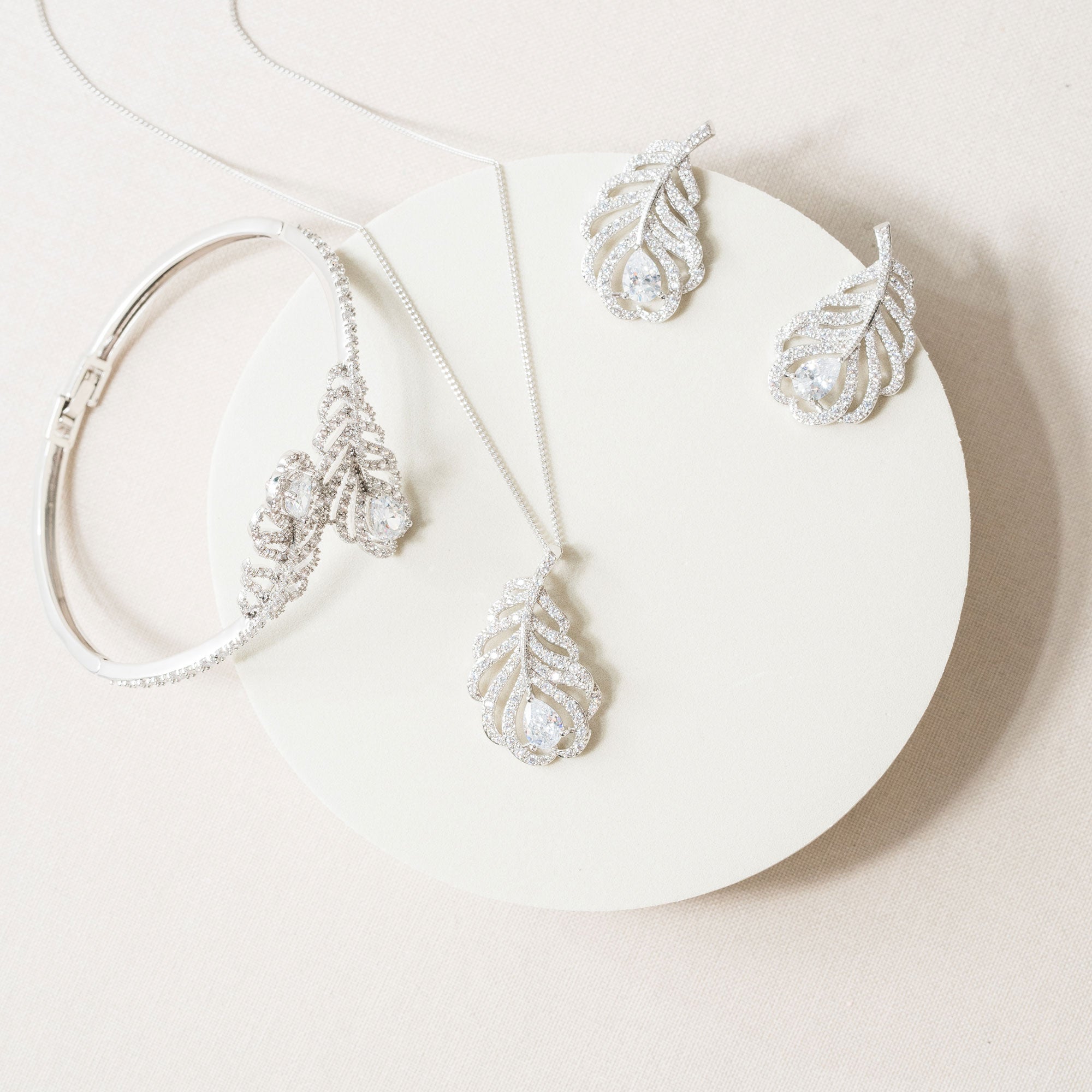 Long Island Feather Bracelet in Sterling Silver - Elegant Boho Jewelry for Women, Perfect for Everyday Wear & Special Occasions