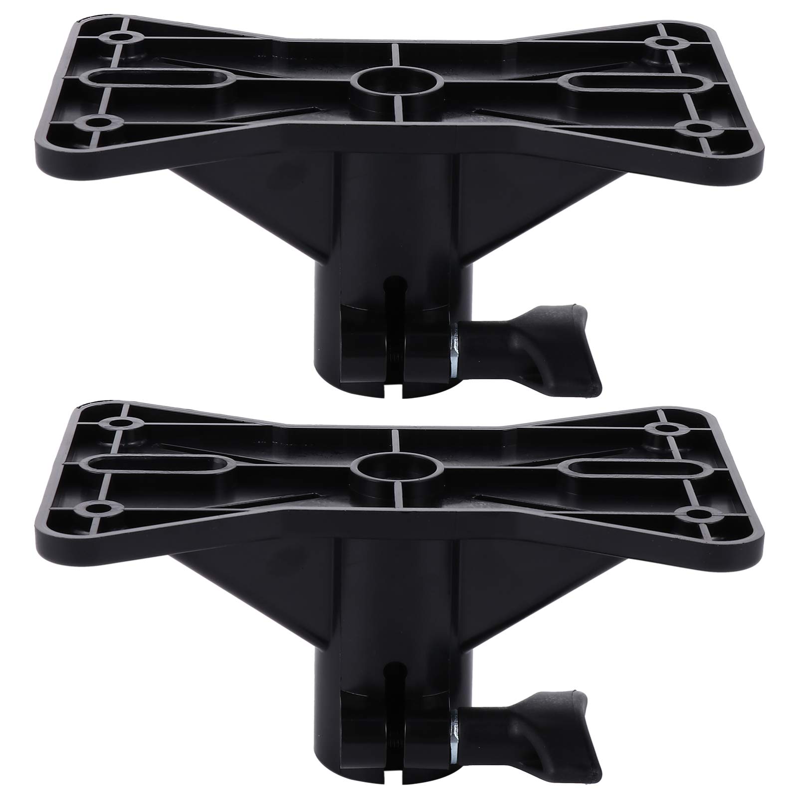 2PCS Heavy Duty Exterior Speaker Mounting Brackets - Professional Tripod Stand Mount for Outdoor Speakers, Supports Up to 50KG (Black) | Perfect for Patio, Garden, Poolside & Outdoor Events