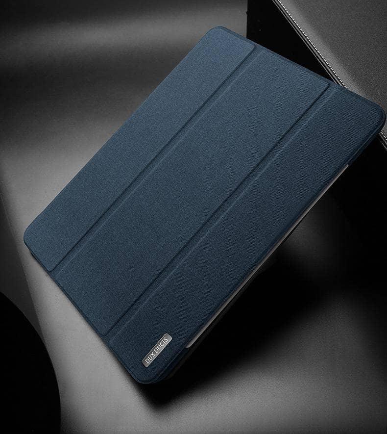 DUX DUCIS Genuine Leather iPad Pro 12.9 Case (2018 Model) with Apple Pencil Holder - Premium Protective Cover for Work, Travel & Home Office Use