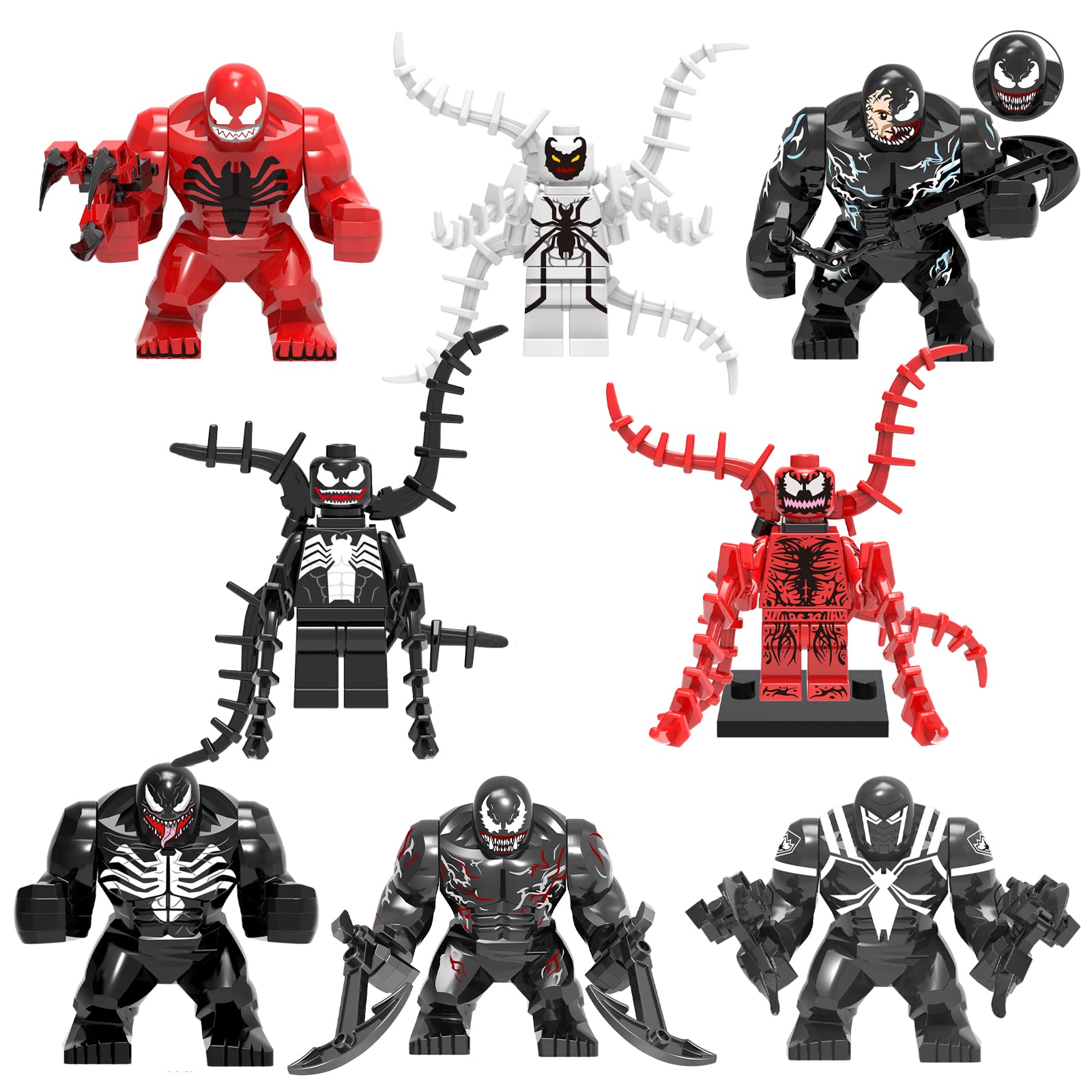 8PCS Movie Theme Building Blocks Set - Mini Action Figures Toys for Kids & Boys - Perfect for Birthday Gifts, Party Favors & Creative Play