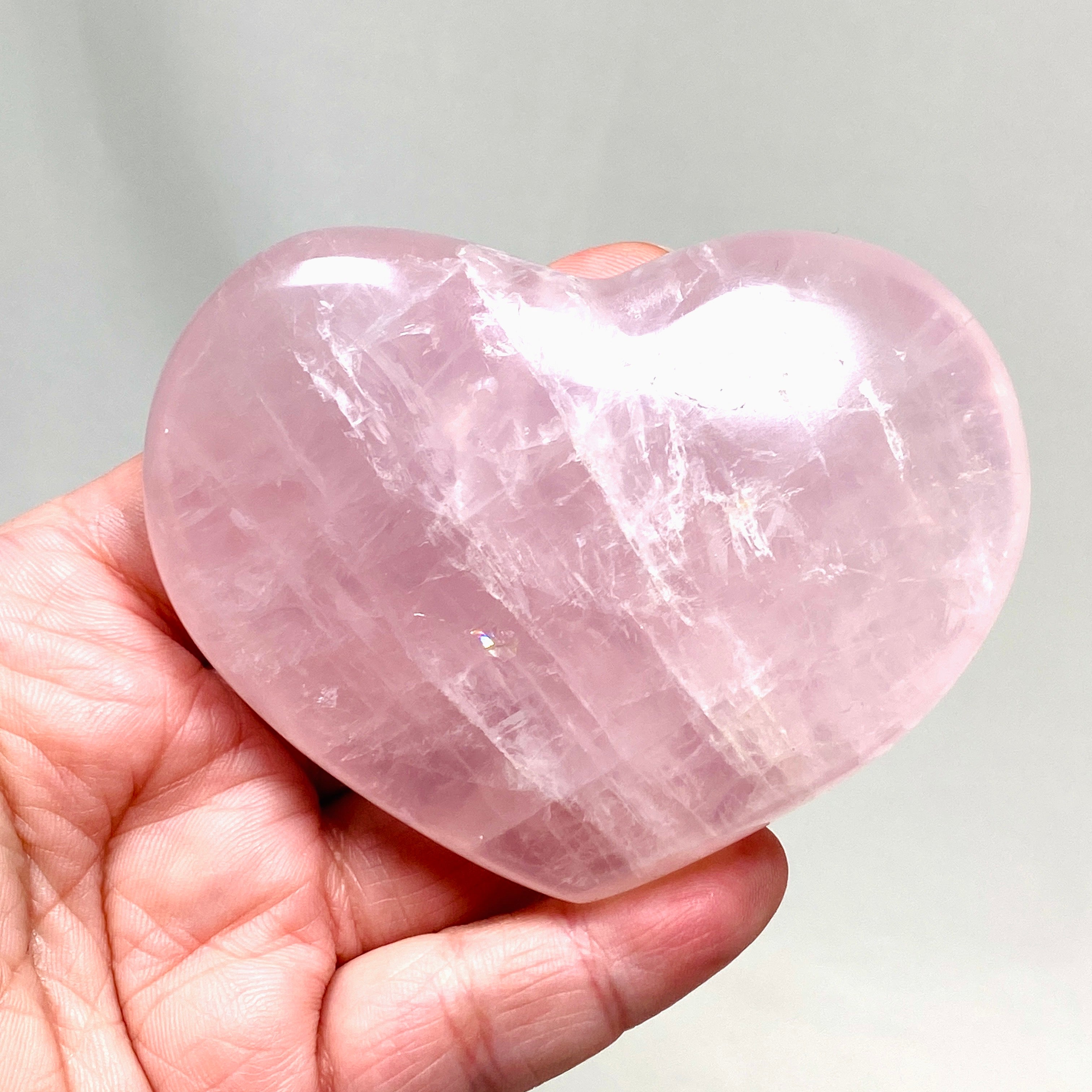 Rose Quartz Heart Necklace - Natural Gemstone Jewelry for Love & Healing | Perfect Gift for Valentine's Day, Anniversary & Self-Care