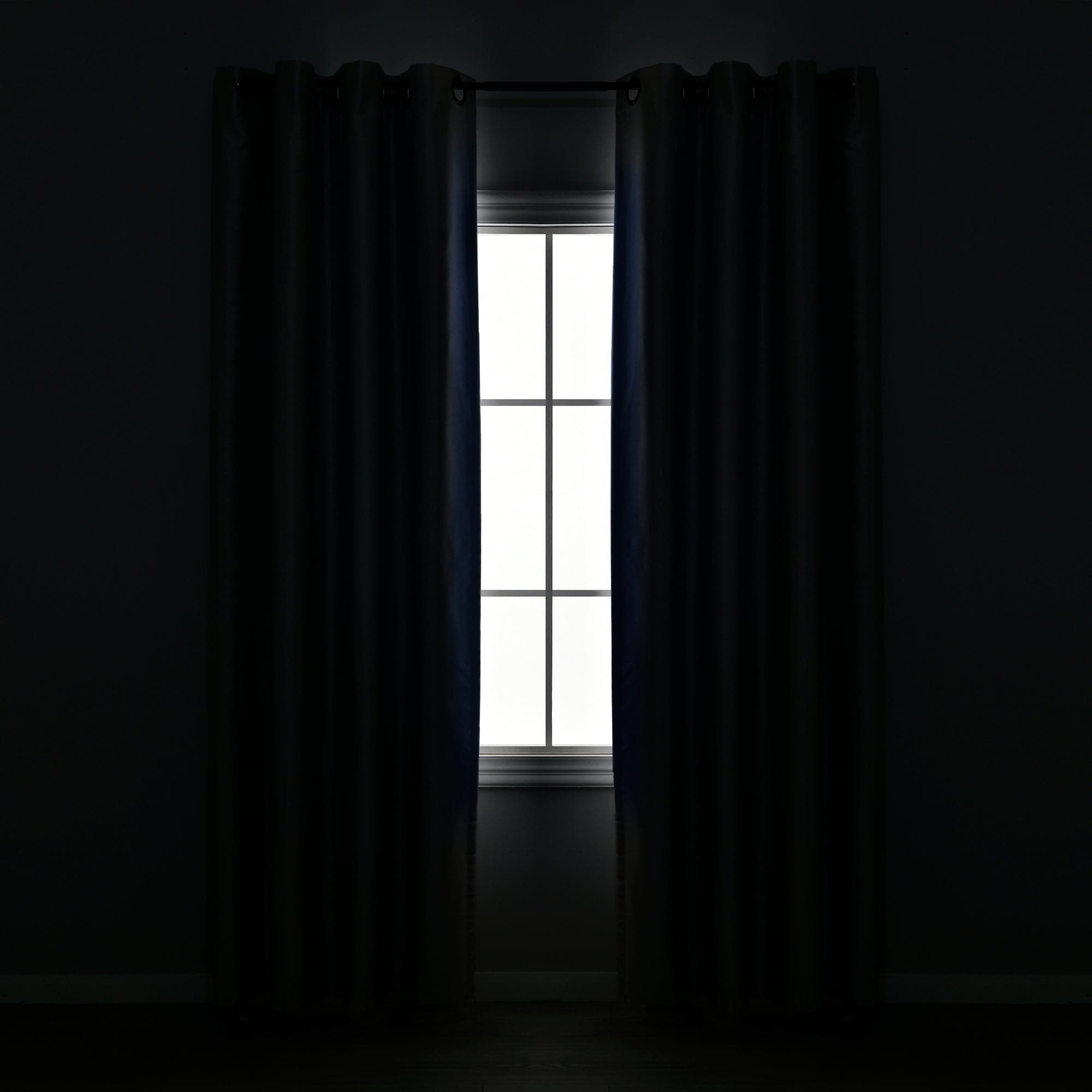 Faux Silk 100% Blackout Window Curtain Panel - Thermal Insulated Room Darkening Drapes for Bedroom & Living Room - Noise Reducing & Energy Saving Home Decor