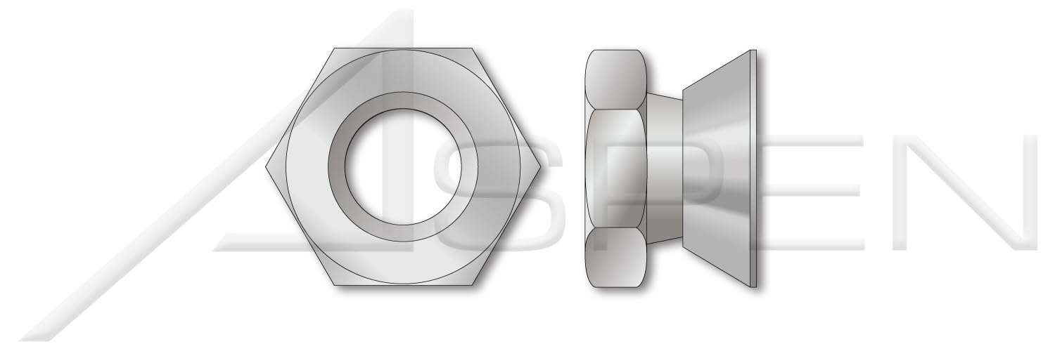 5000 pcs #10-24 Break Away Nuts, Aluminum Alloy Fasteners - Perfect for Automotive, Aviation & DIY Projects