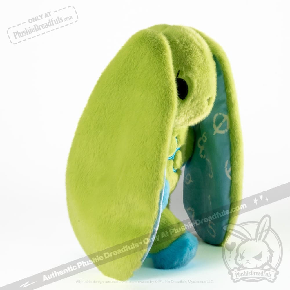Plushie Dreadfuls Dyscalculia Rabbit - Soft Stuffed Animal Toy for Kids & Adults, Comfort Plush for Anxiety Relief, Math Learning Aid, Unique Gift for Neurodiversity Awareness
