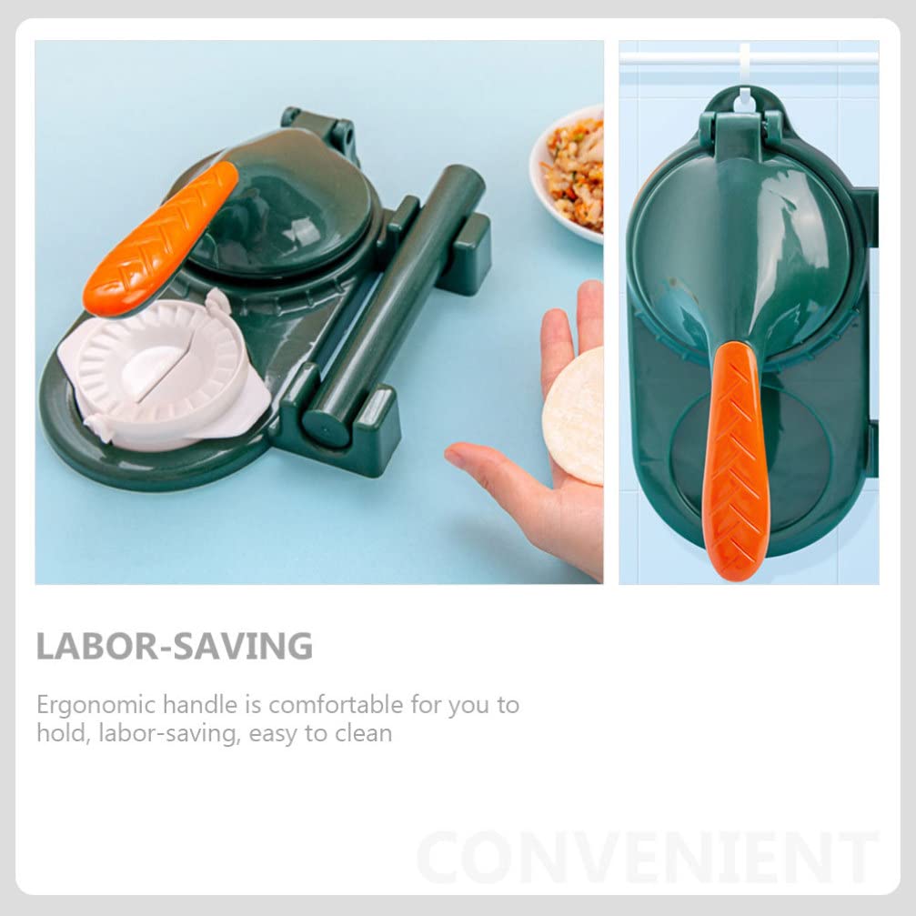 Hemoton Dumpling Maker & Tortilla Press - 2-Piece Manual Dough Press Set for Dumplings, Ravioli & Tortillas | Perfect Kitchen Gadget for Homemade Asian & Mexican Cuisine | Great for Family Cooking, Meal Prep & Party Snacks