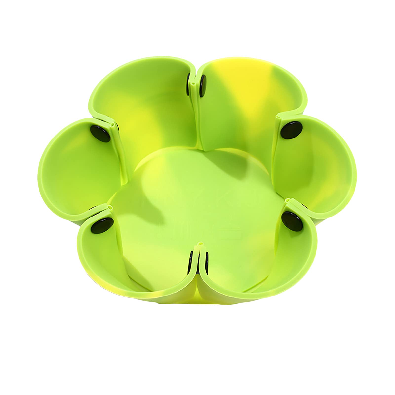 NQyIOS Silicone DIY Mini Flower Pot for Succulents - Creative Foldable Planter for Indoor & Outdoor Garden Decor (Green) - Perfect for Home, Office, Patio, and Lawn Planting