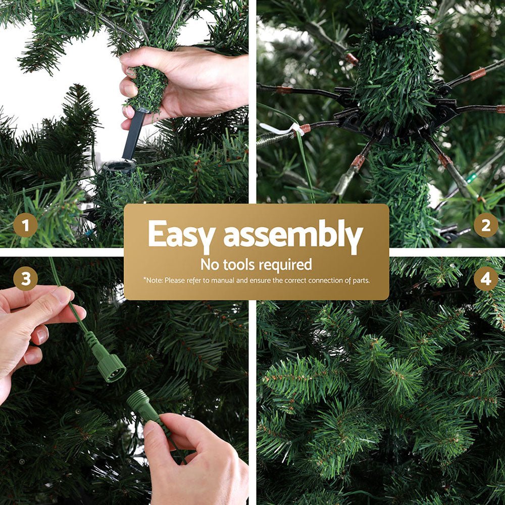 2.7M Pre-Lit Christmas Tree with 2590 LED Lights - Holiday Home Decor for Living Room, Party & Outdoor Festive Decoration