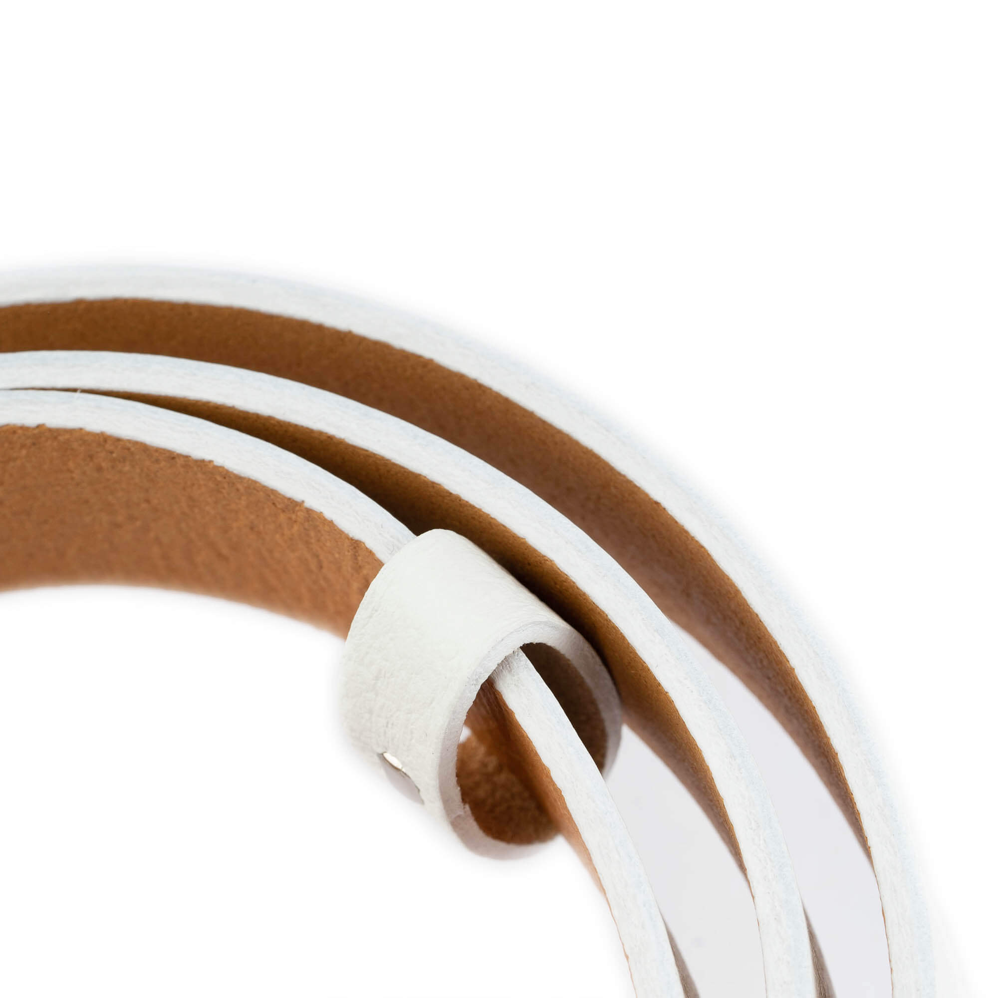 3.5cm White Pebbled Leather Belt Strap Replacement for Montblanc Buckles - Classic Dress Belt for Men & Women, Perfect for Office, Formal Events & Business Attire