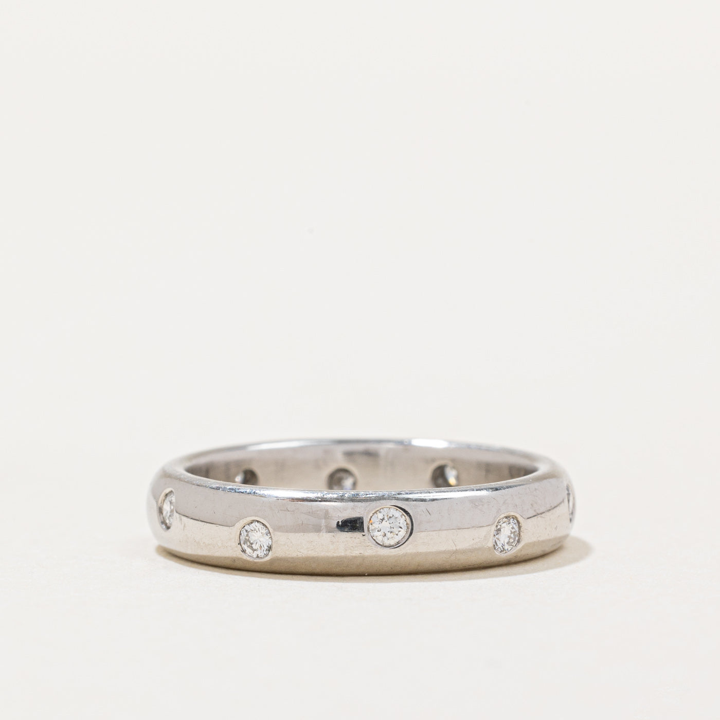 0.22ctw Flush Set Diamond Wedding Band Ring - Size 6 | Elegant & Minimalist Stackable Ring for Women | Perfect for Engagement, Anniversary & Everyday Wear