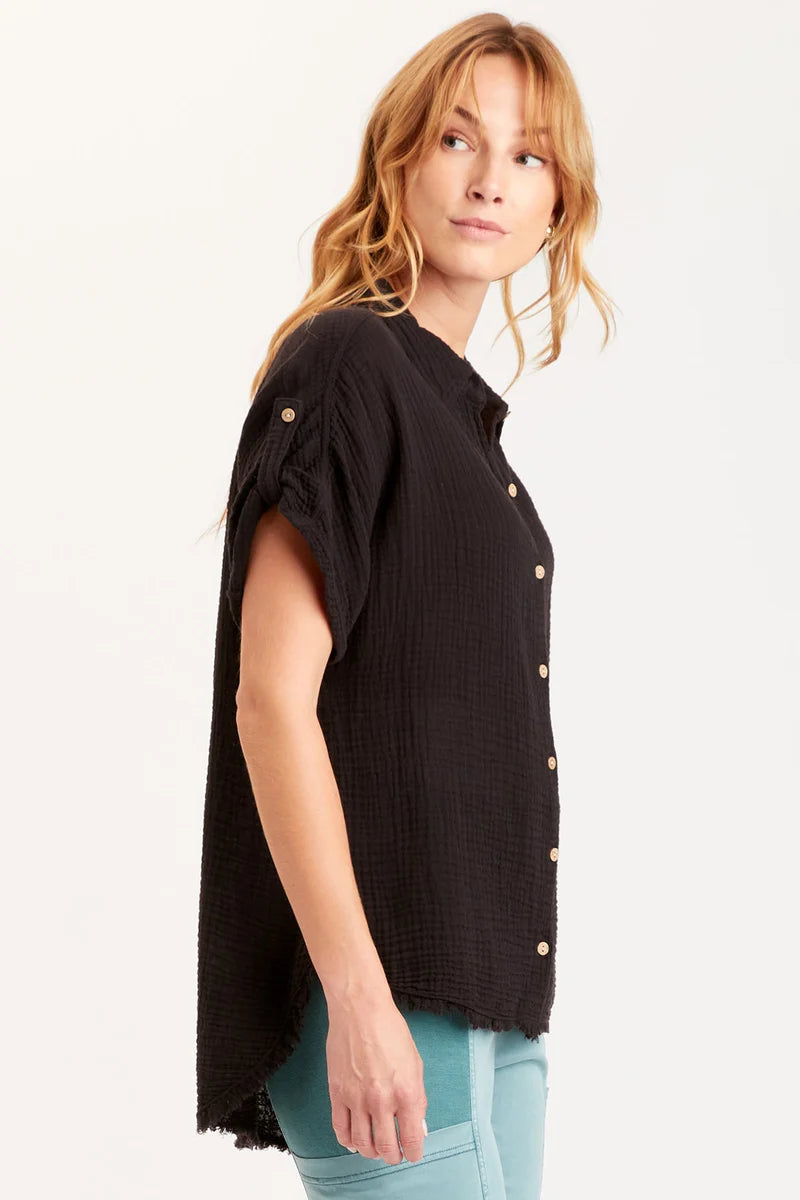 Aurelius Black Tunic for Women - Elegant & Comfortable Casual Wear for Office, Party & Everyday Outfits