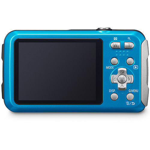 Panasonic Lumix DMC-TS25 Waterproof Digital Camera 16.1MP with 4x Zoom (Blue) - Perfect for Outdoor Adventures, Beach Trips & Underwater Photography