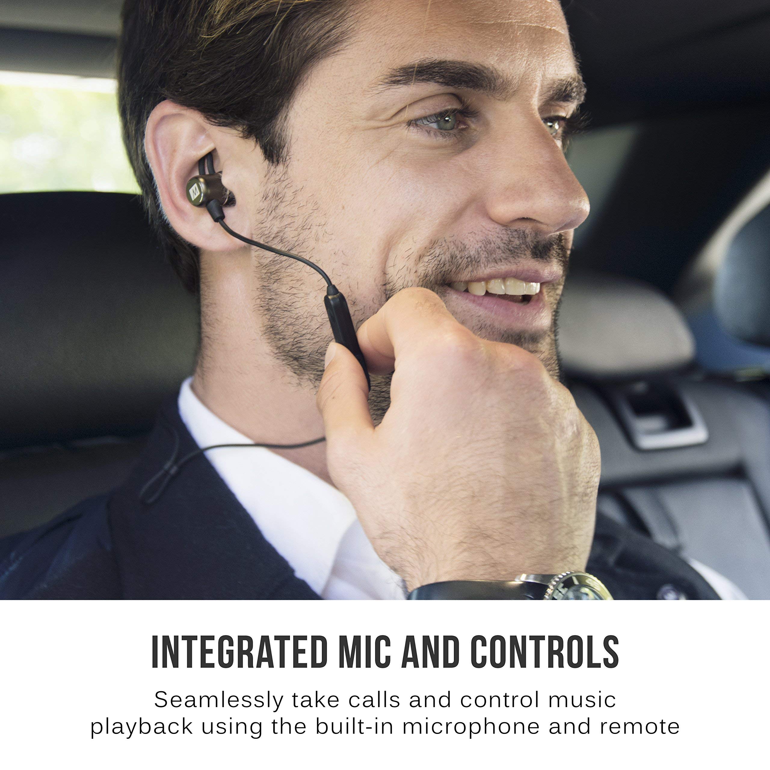 MEE Audio EB1 Bluetooth Wireless Earbuds with Adaptive Audio Enhancement - Perfect for Workouts, Commuting & Travel