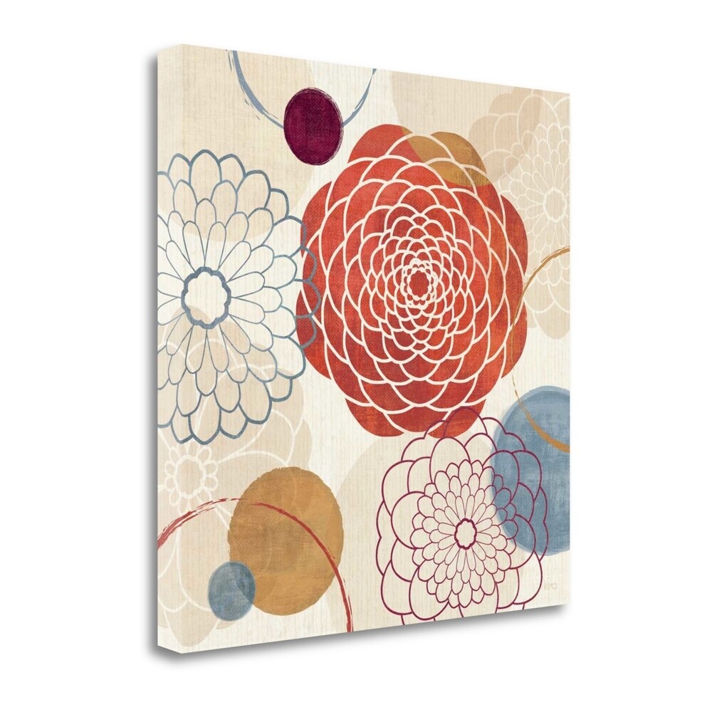 Abstract Bouquet I by Veronique Charron - Premium Giclee Print on Gallery Wrapped Canvas - Modern Wall Art for Living Room, Bedroom & Office Decor