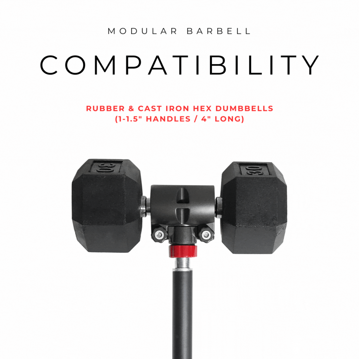 PRCTZ Training Modular Barbell - Home Gym Dumbbell to Barbell Converter Kit for Strength Training, Weightlifting & CrossFit | Perfect for Home Workouts, Garage Gyms & Fitness Enthusiasts