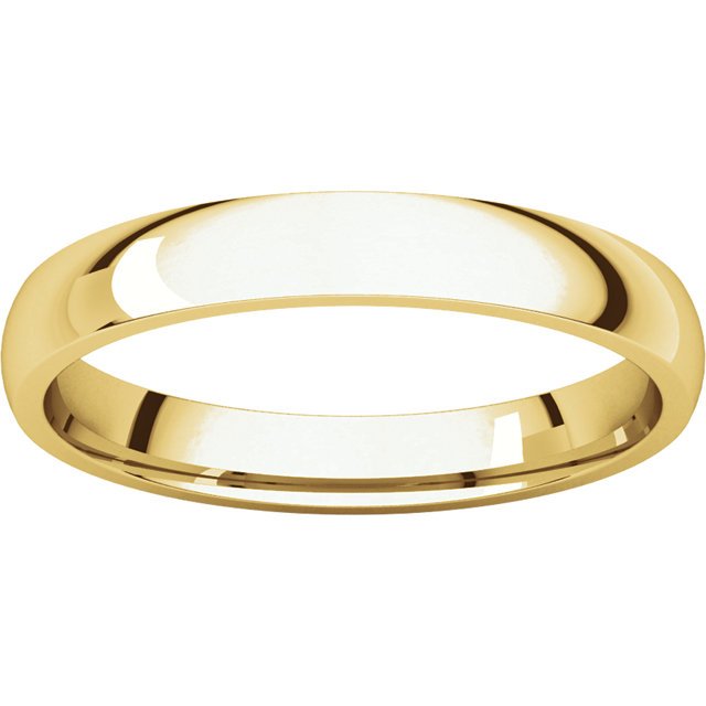 14K Gold 3mm Comfort Fit Wedding Band for Women - Elegant & Lightweight Ring for Bridal, Anniversary, or Everyday Wear
