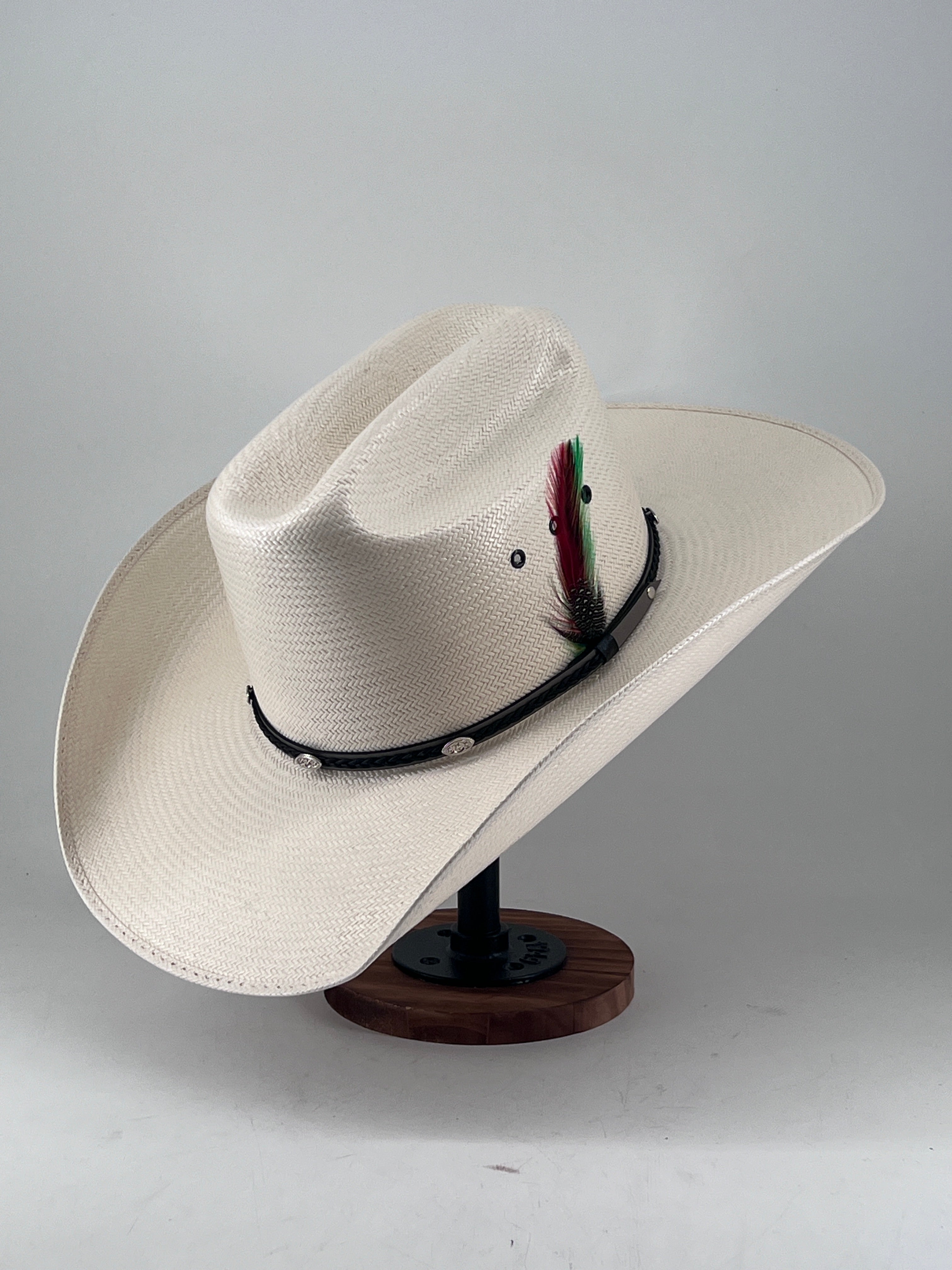 Rock'em McAllen 100X Straw Hat - Wide Brim Sun Hat for Women & Men - UPF 50+ Sun Protection - Perfect for Beach, Gardening, and Outdoor Activities