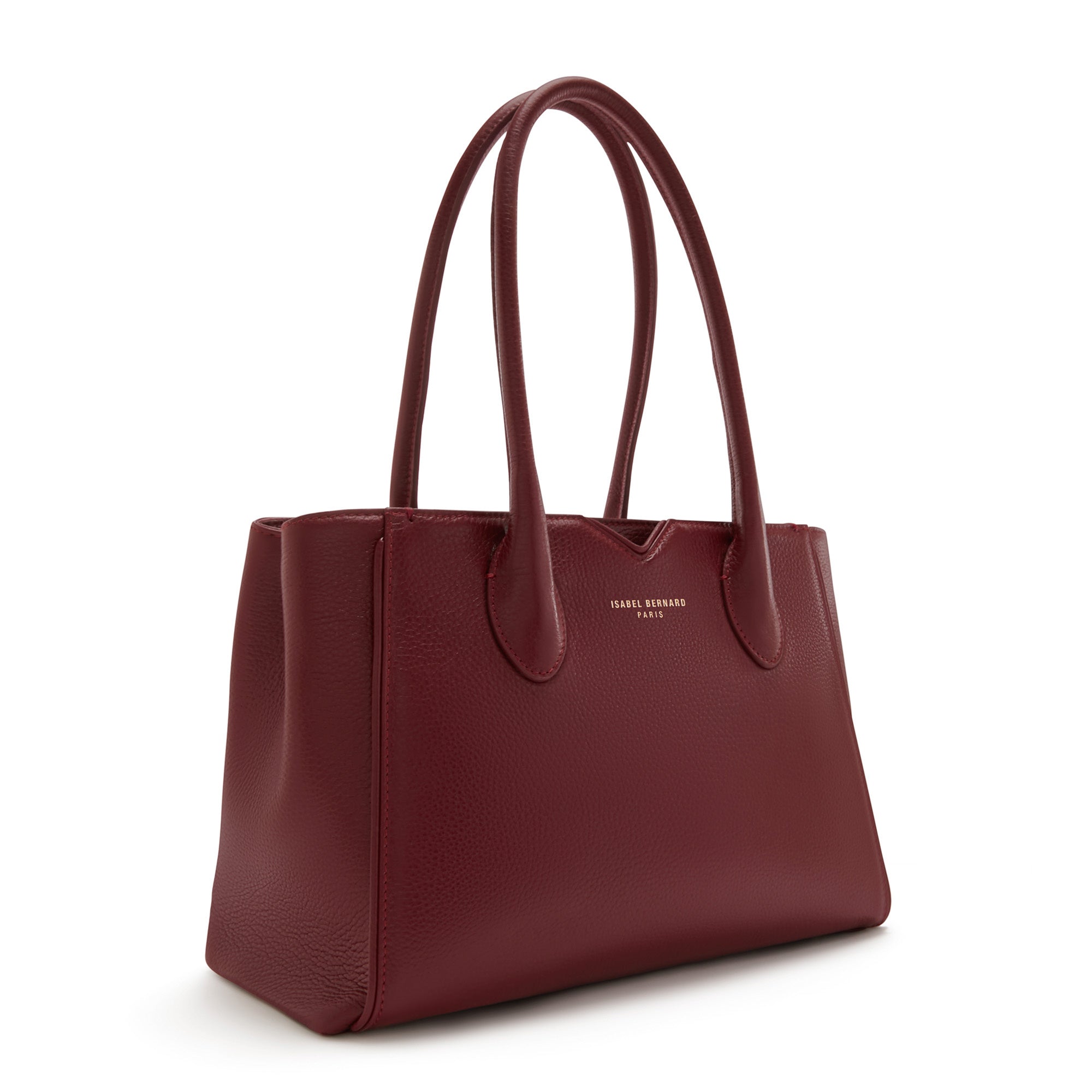 Honoré Cloe Midi Bordeaux Red Calfskin Leather Handbag for Women - Elegant Crossbody Purse for Work, Travel & Evening Out