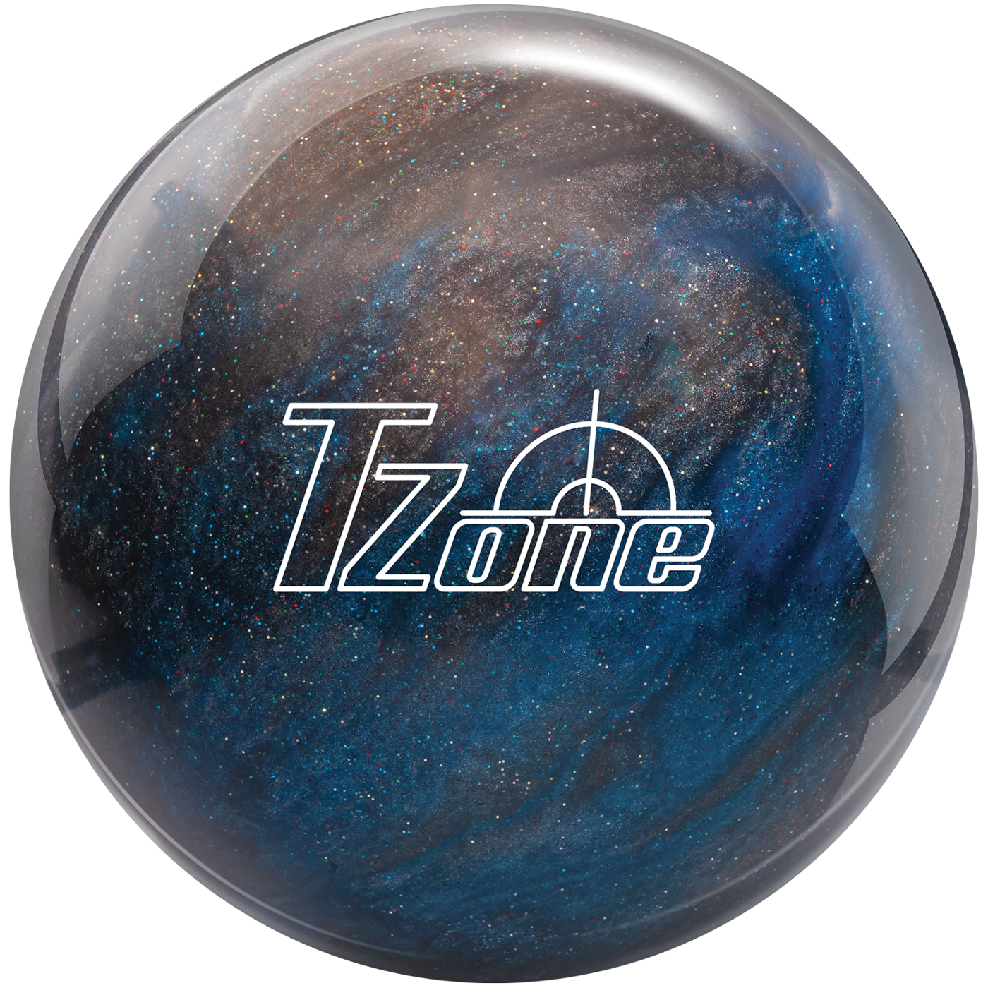Brunswick Target Zone Galactic Sparkle Bowling Ball - High Performance for Strikes & Spares | Perfect for League Play & Tournament Bowlers