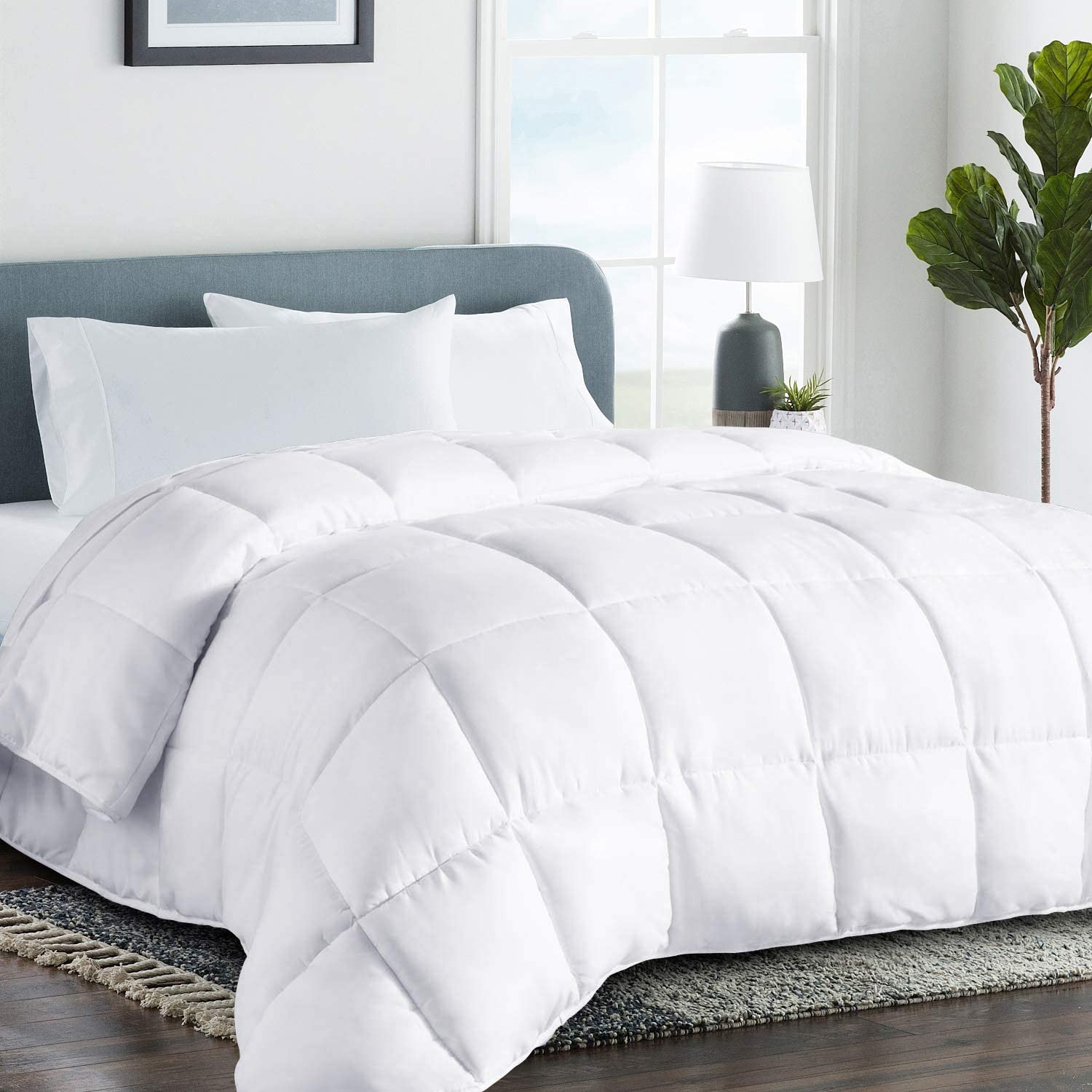Dreamy Nights Cooling Gel Memory Foam Comforter - Ultra Soft & Breathable Queen Size Bedding for Hot Sleepers - Perfect for Summer & All-Season Comfort