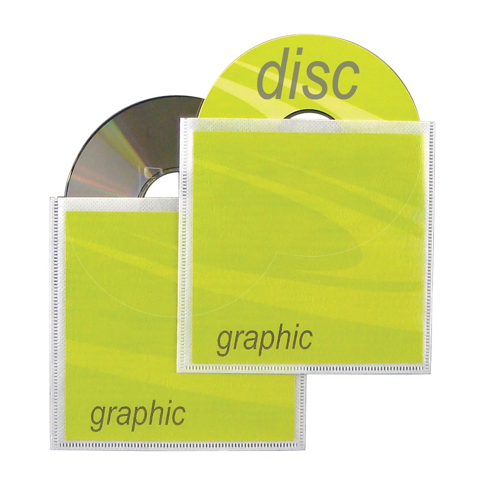 Univenture Poly Archival CD/DVD Sleeve with Safety-Sleeve - Acid-Free Protective Storage for Music, Movies & Data - Perfect for Home, Office & Media Collections
