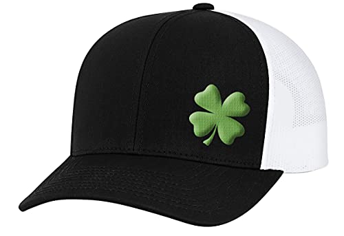 Black/White/Green Clover