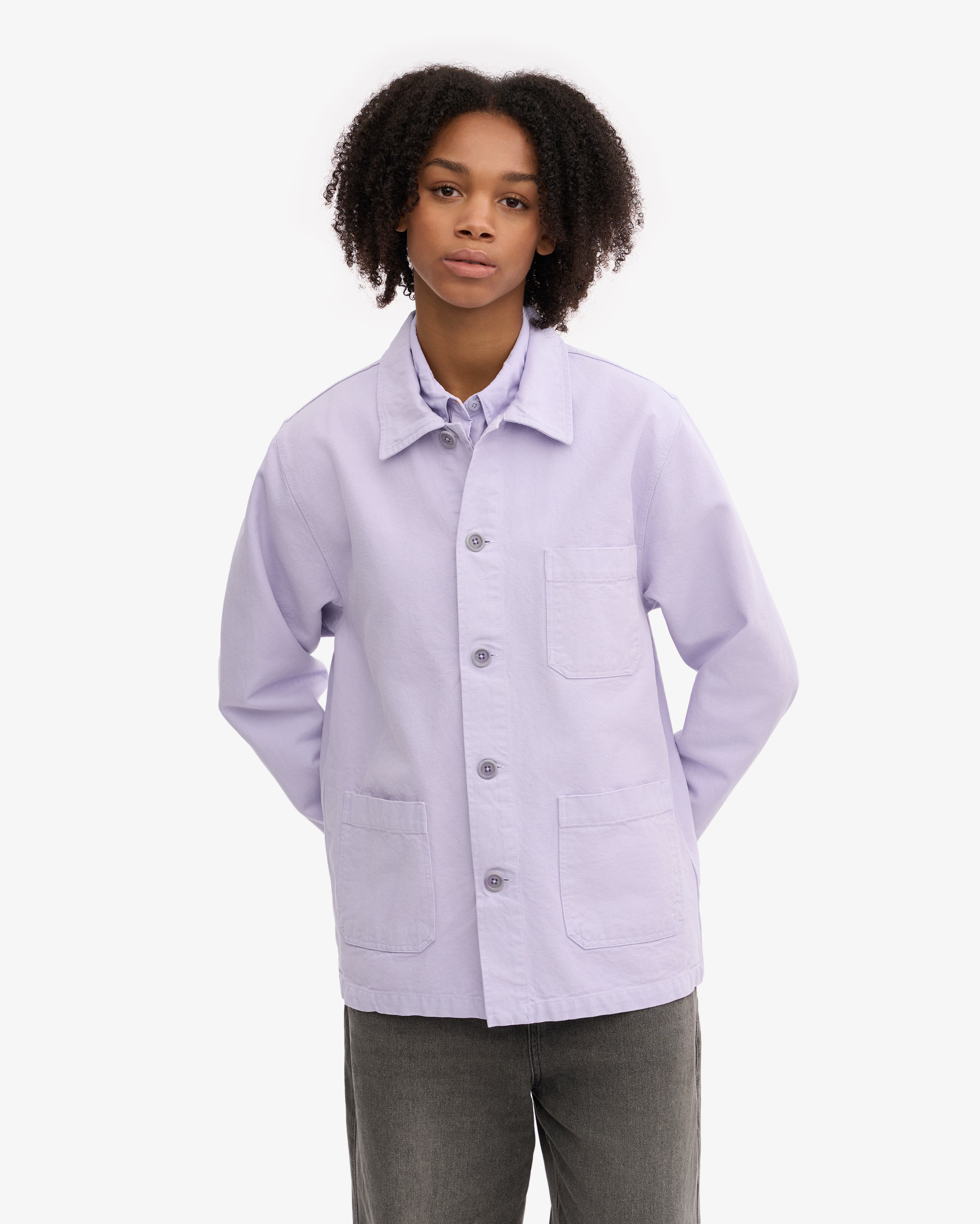 Organic Workwear Jacket for Women - Soft Lavender Cotton Blazer - Comfortable Office Wear & Business Casual Attire for Professional Women