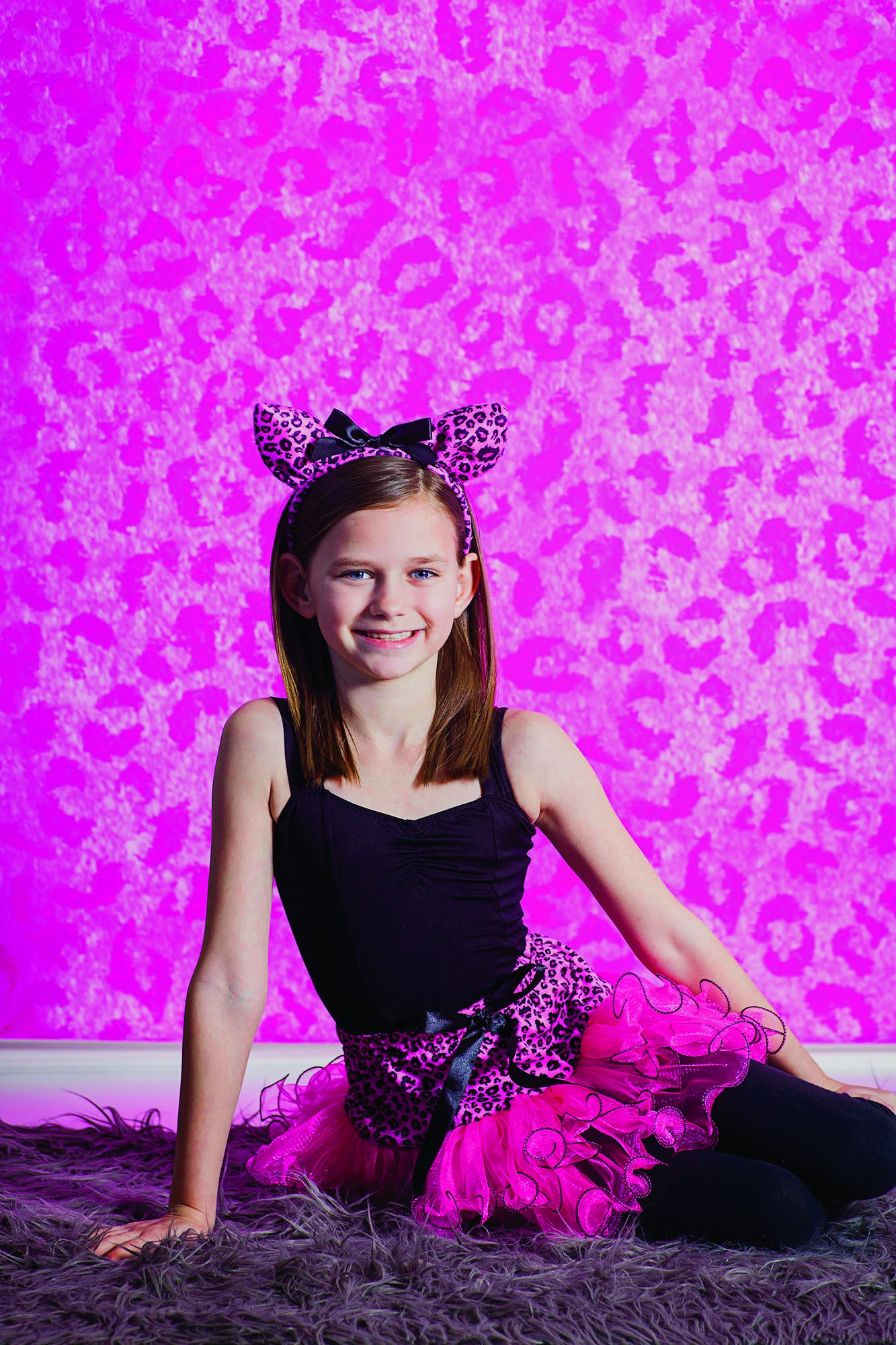 Adorable Pink Cat Tutu Dress & Headband Set for Girls - Perfect for Birthday Parties, Halloween Costumes & Dance Recitals