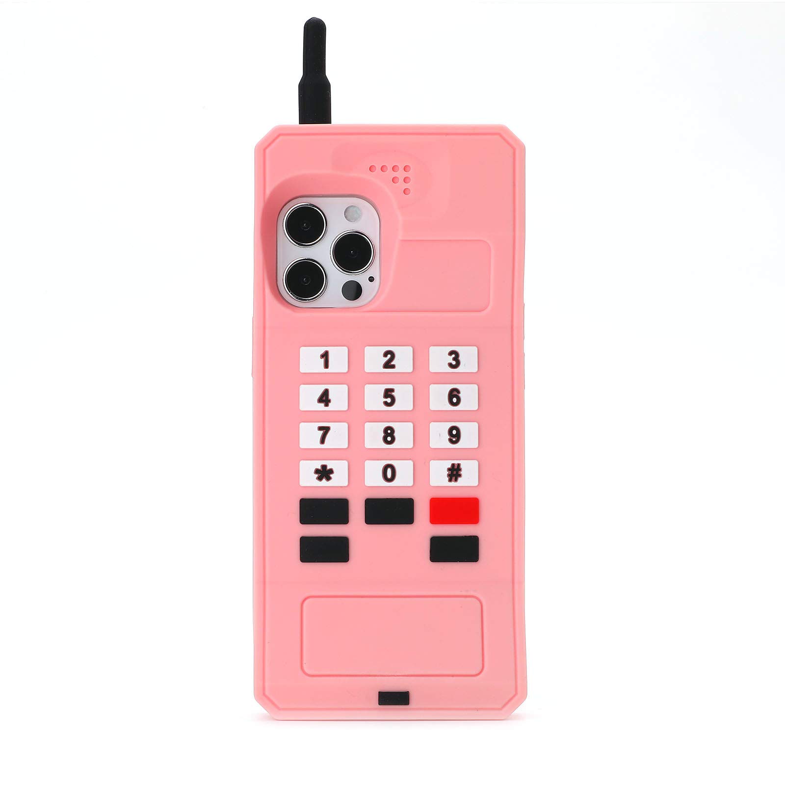 Vintage Retro Phone Case for iPhone 13 Pro Max - 3D Cute Cartoon Kawaii Design, Soft Silicone Rubber Cover for Women & Girls (6.7 Inch, Pink) | Perfect Gift for Kids, Teens & Retro Lovers - Ideal for Daily Use, School & Travel Protection