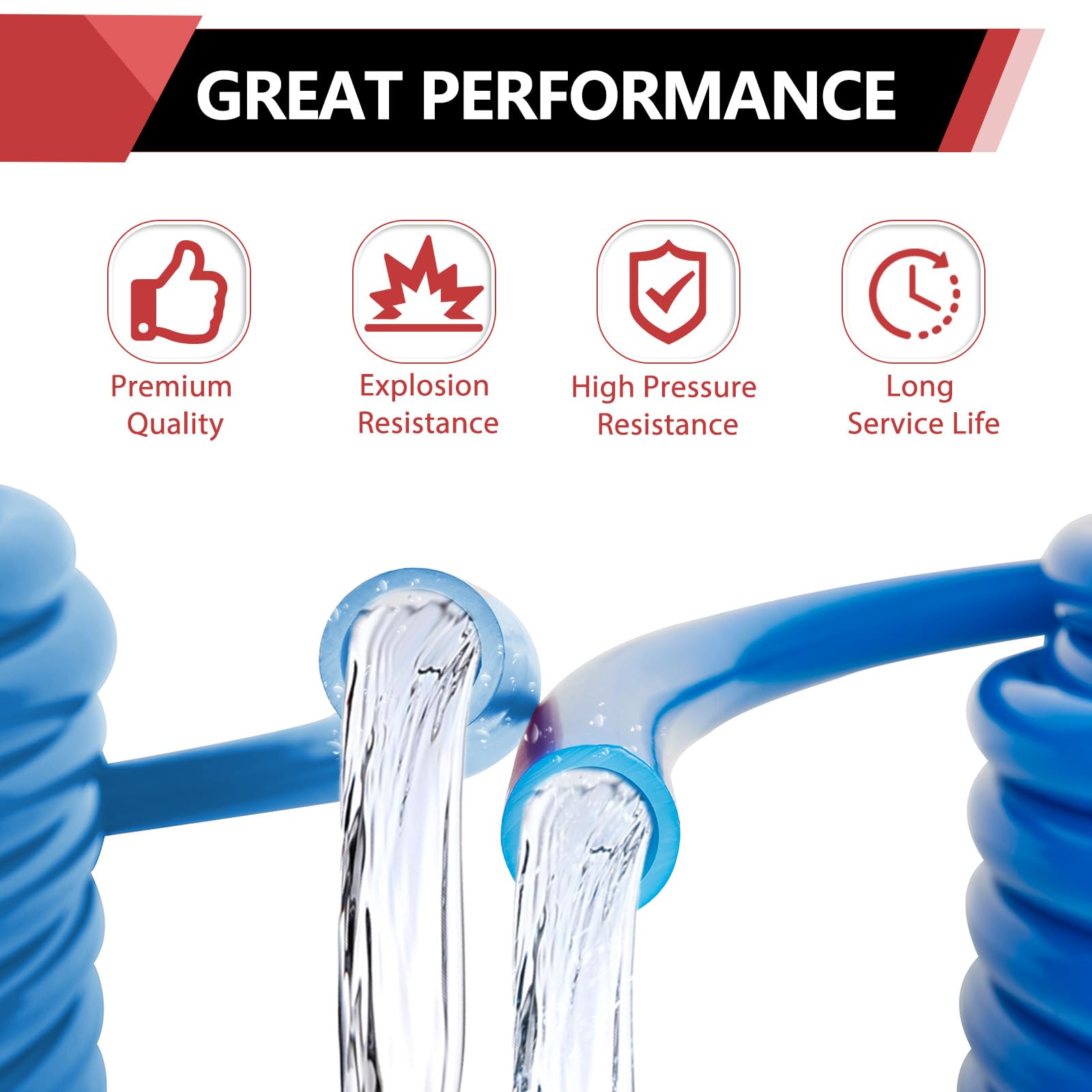 EFIELD 3/4 Inch x 100 Ft PEX-B Pipe Blue - NSF Certified Potable Water Plumbing Tubing with Pipe Cutter - Perfect for Home Water Supply, Radiant Heating & DIY Plumbing Projects