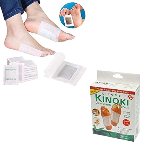 RARA® Detox Foot Pads - 100% Natural Organic Foot Cleansing Patches for Toxin Removal, Stress Relief & Better Sleep | Improves Blood Circulation (10 Pads/Pack) | Perfect for Nighttime Use & Post-Workout Recovery