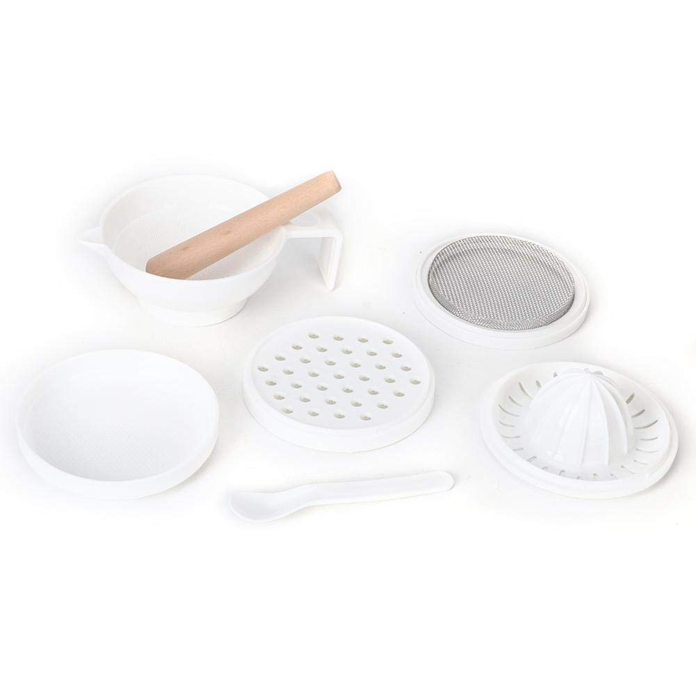 7Pcs Baby Food Grinder Set - Fruit & Vegetable Masher, Dish Grinding Tool for Homemade Baby Food - Perfect for Travel, Home & On-the-Go Meals