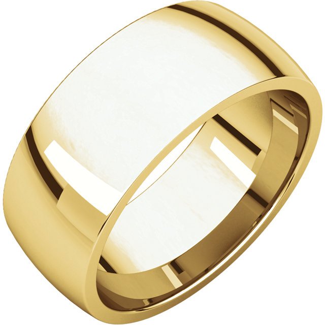 14KT Gold 8MM Comfort Fit Wedding Band for Women - Elegant Lightweight Design for Everyday Wear, Anniversary Gifts & Bridal Jewelry