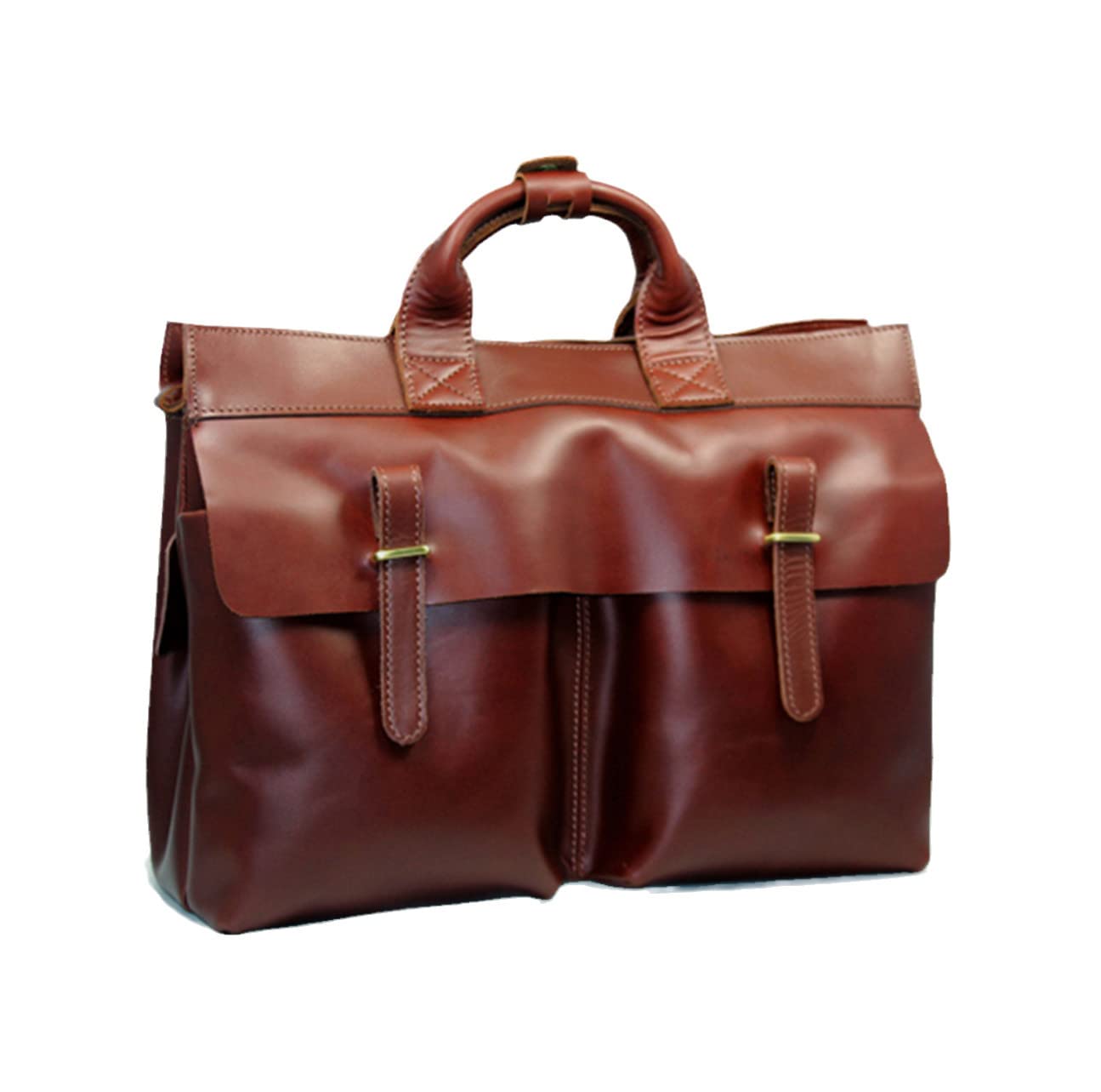Premium Italian Genuine Leather Briefcase for Men - Business Laptop Bag with Shoulder Strap - Professional Messenger Bag for Office, Work & Travel