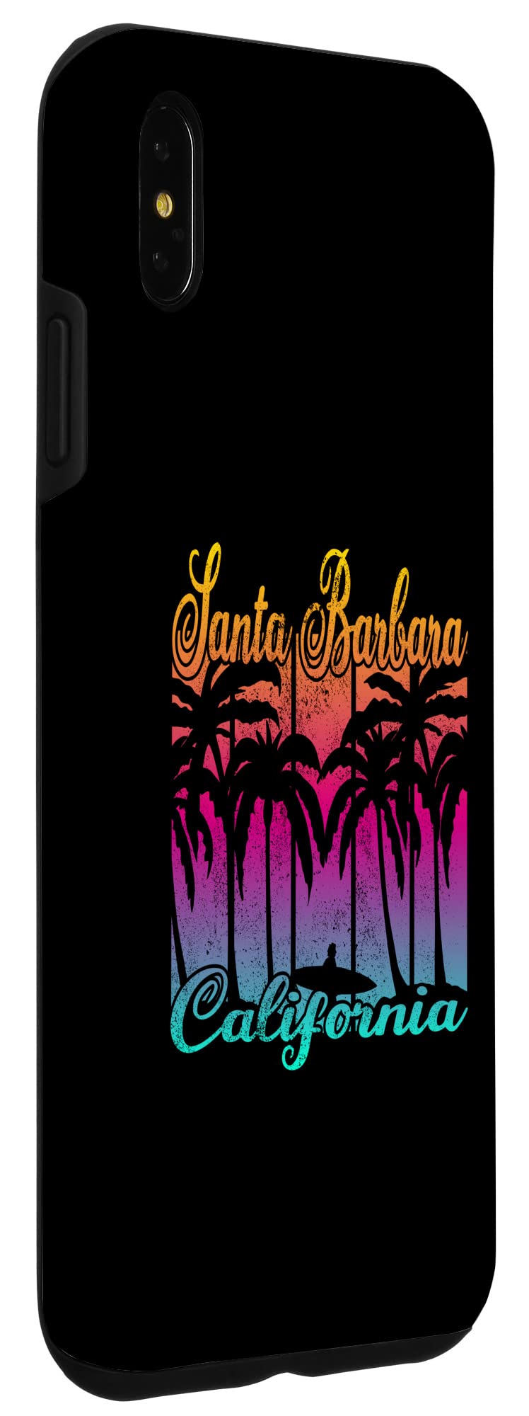 iPhone XS Max Santa Barbara California Surf Case - Durable Phone Cover for Beach & Outdoor Adventures - Perfect for Surfing, Swimming & Travel