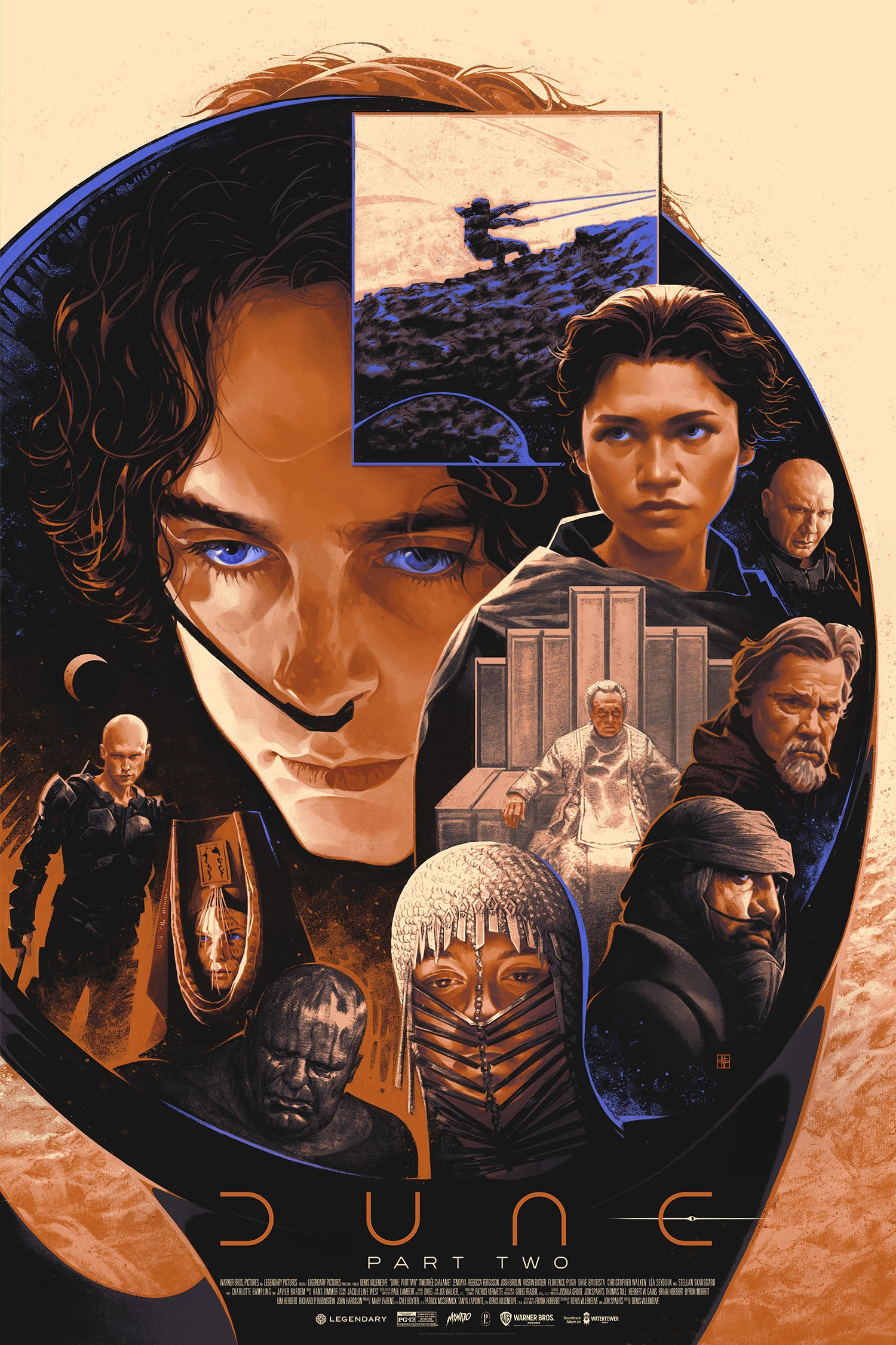 Dune: Part Two Official Movie Poster - Limited Edition Collectible for Sci-Fi Fans & Home Theater Decor