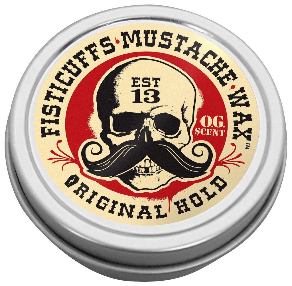 Fisticuffs Mustache Wax - Strong Hold & Original Scent for Beard Grooming - Perfect for Styling & Taming Facial Hair Daily