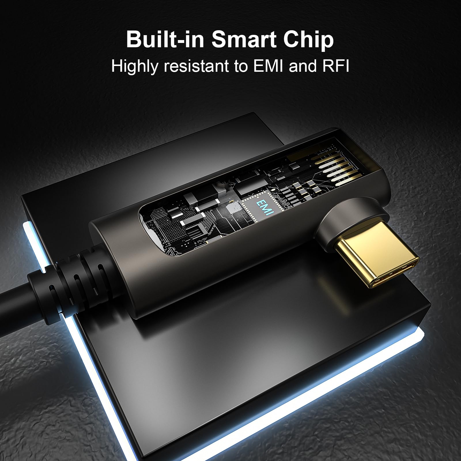10M Active Optical USB 3.2 Gen 2 Cable (10Gbps) - 90° Right Angle USB-A to USB-C Fiber Optic Long Distance Cable for VR/AR Headsets, Oculus Quest 2, Webcams, Cameras, Mini PCs - Perfect for Gaming, Streaming & Professional Studio Setups