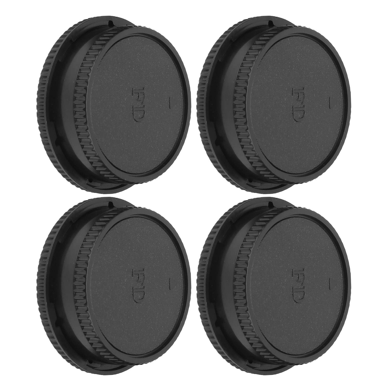4-Piece Camera Lens Cap Set - Front Body & Rear Lens Covers for Canon FD Mount | Dust Protection for DSLR & Mirrorless Cameras | Perfect for Travel, Studio & Outdoor Photography