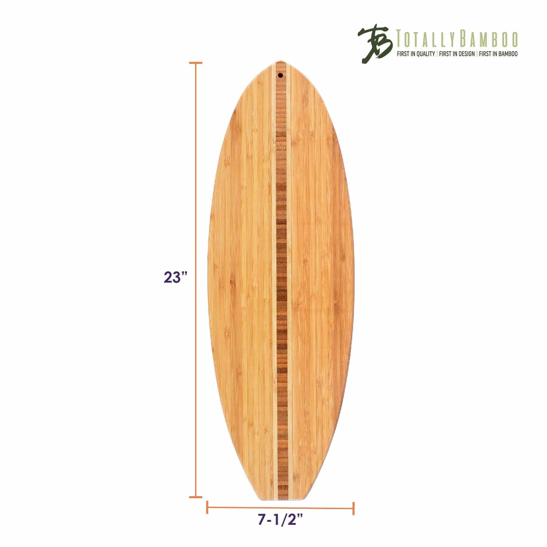 Premium Surfboard-Shaped Bamboo Cutting Board - 23
